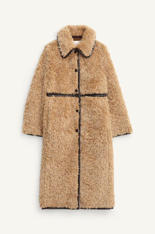 Long Faux Shearling Coat - Limited Edition