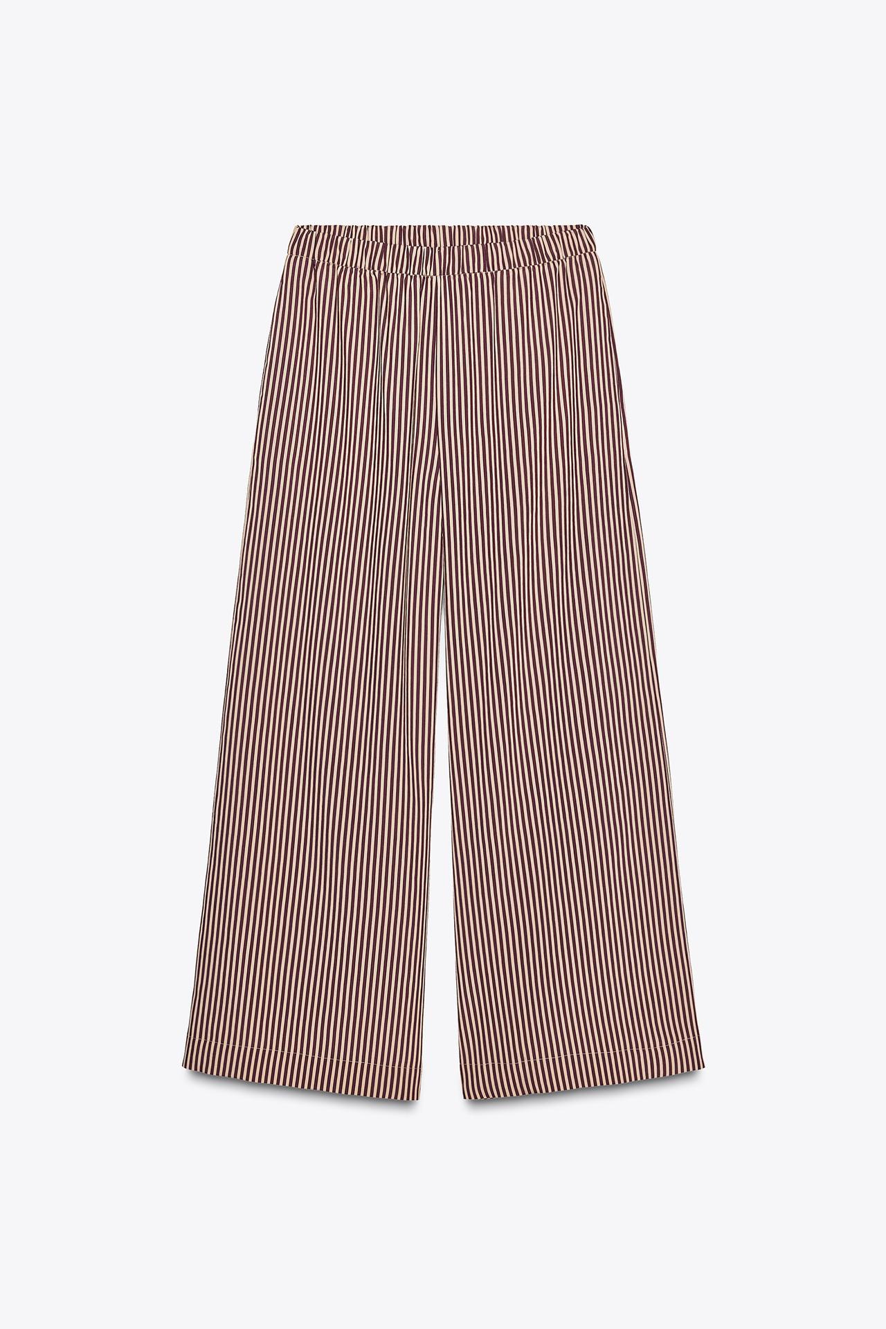 ZW Collection Striped Flowing Trousers