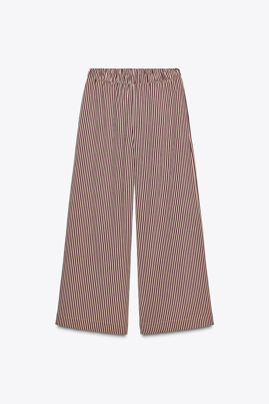 ZW Collection Striped Flowing Trousers