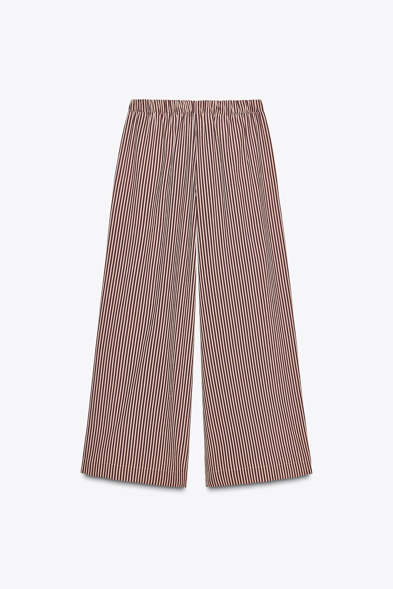 ZW Collection Striped Flowing Trousers