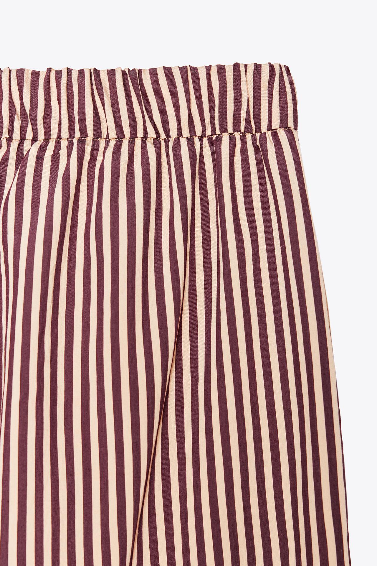 ZW Collection Striped Flowing Trousers