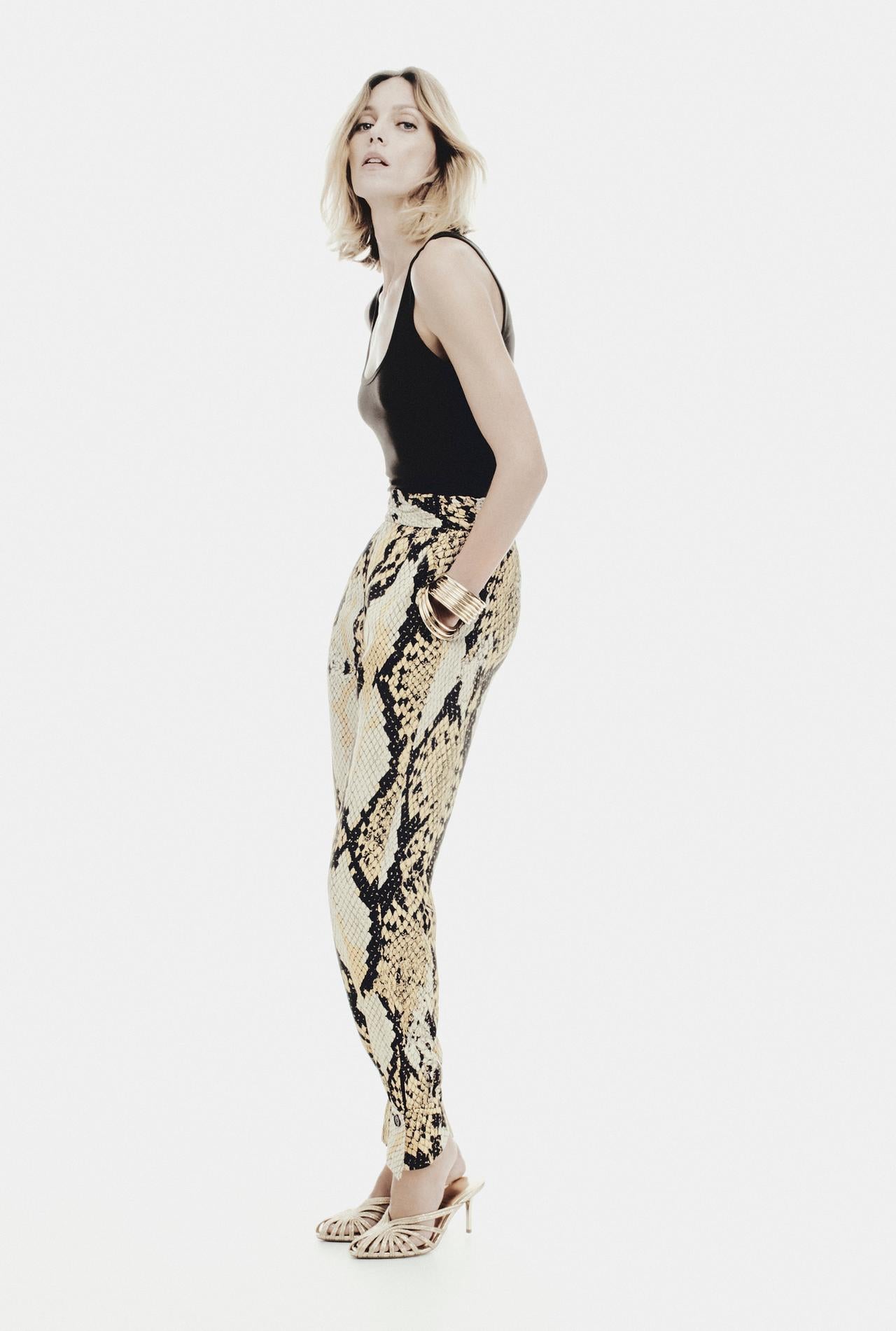 ZW Collection Animal Print Trousers