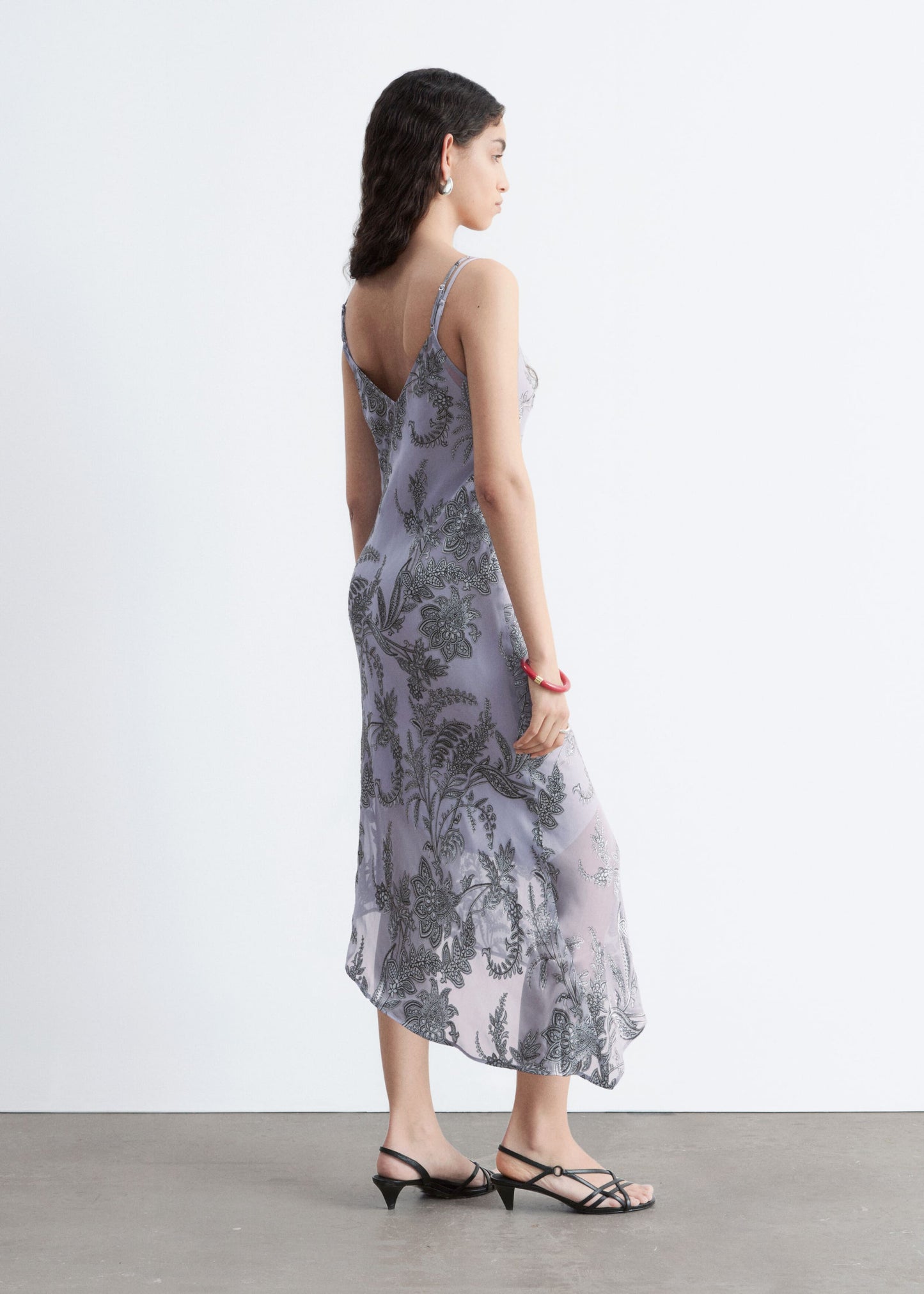 Floral Strap Midi Dress