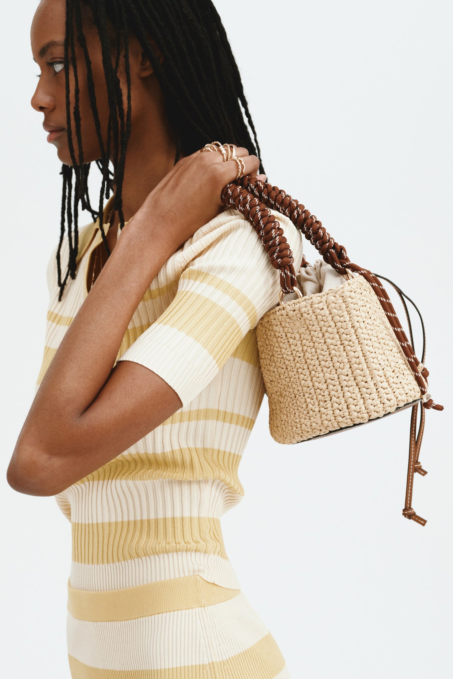 Straw tote bag