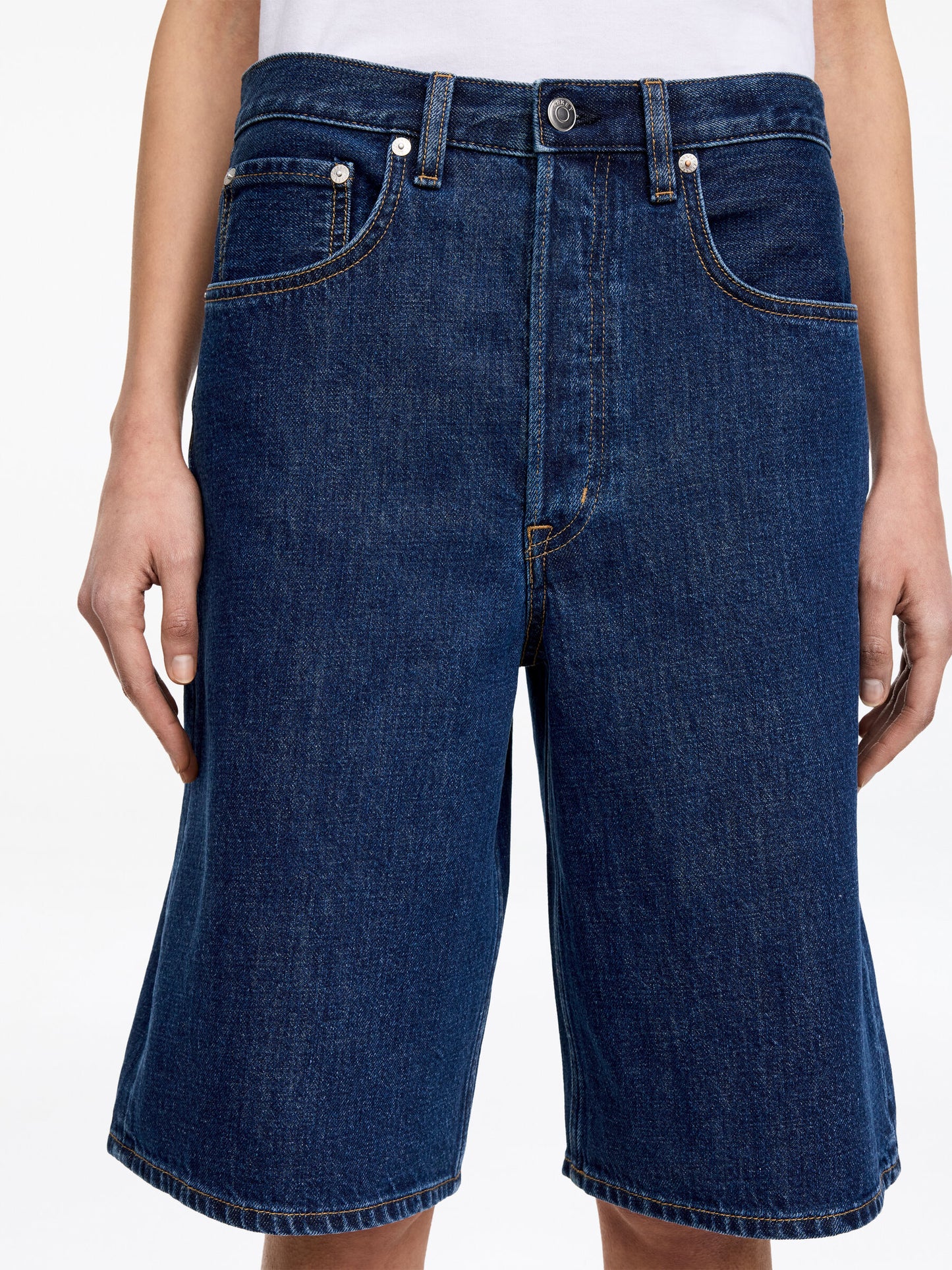 Long Denim Shorts