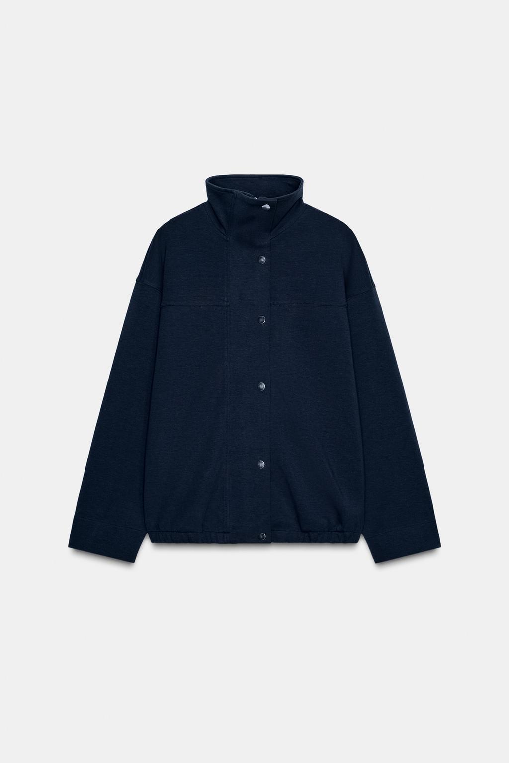 Interlock High-Neck Bomber Jacket