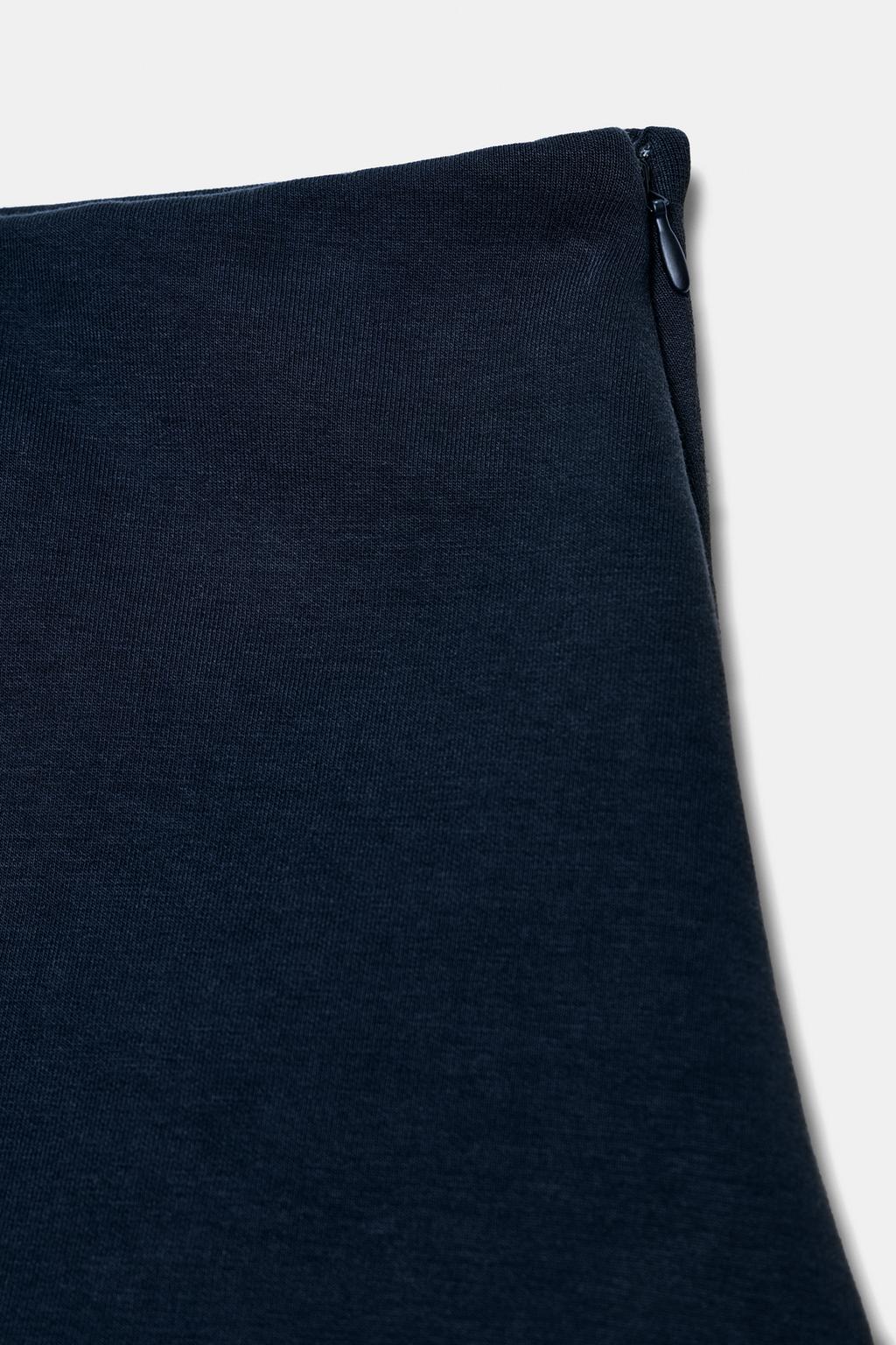 Combined Interlock Midi Skirt