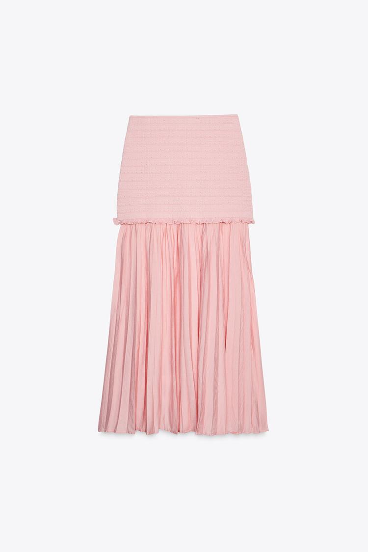 Combined Knit Skirt