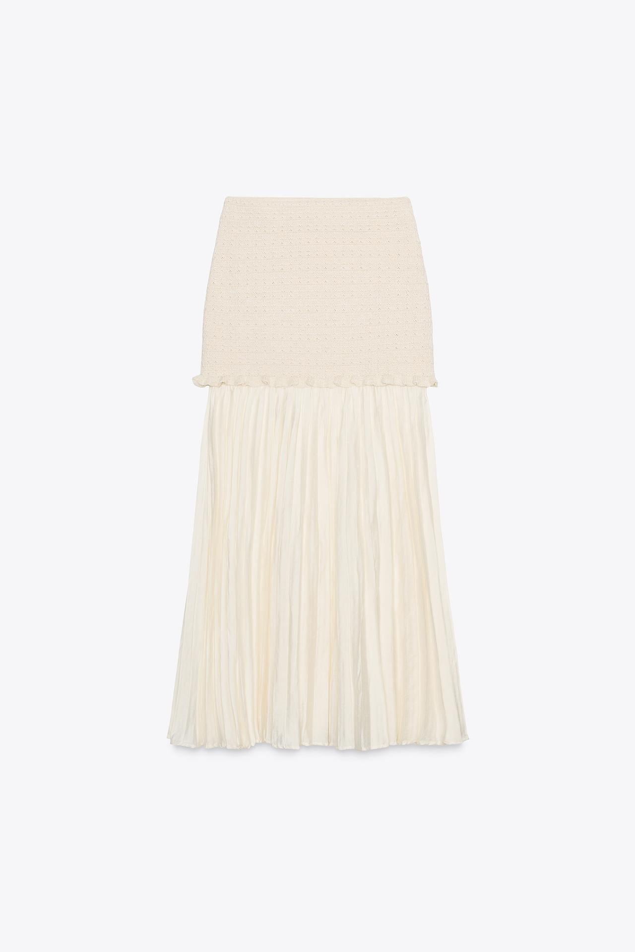 Combined Knit Skirt