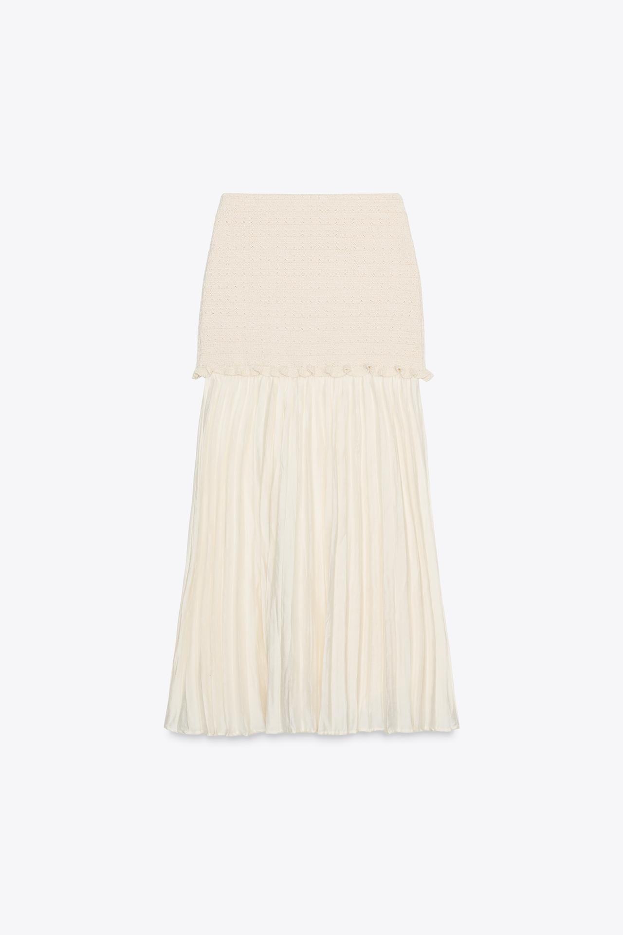 Combined Knit Skirt