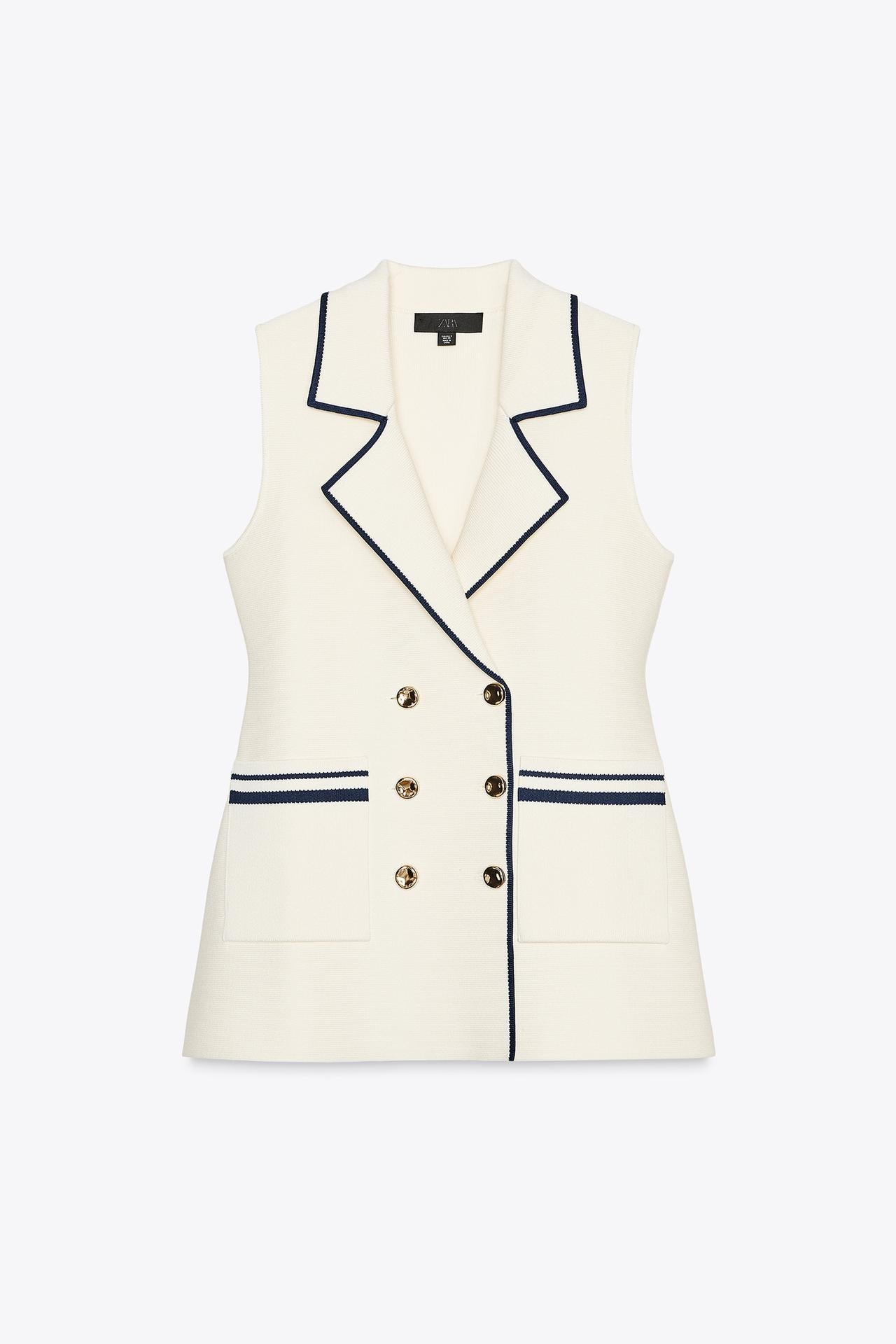 Trim Knit Waistcoat
