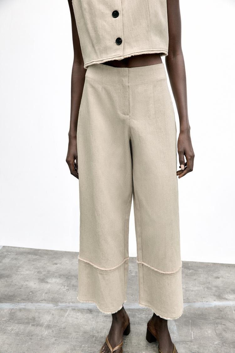 Rustic Frayed Trousers