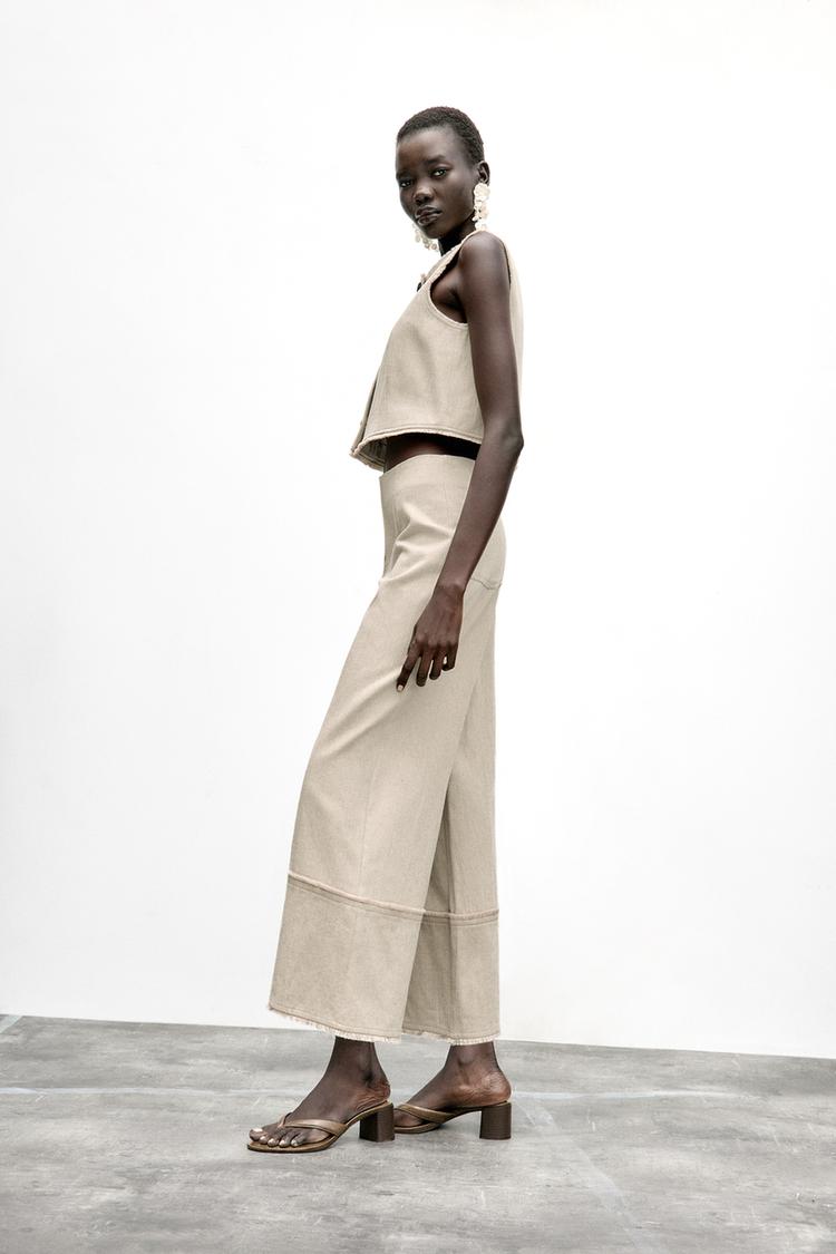 Rustic Frayed Trousers