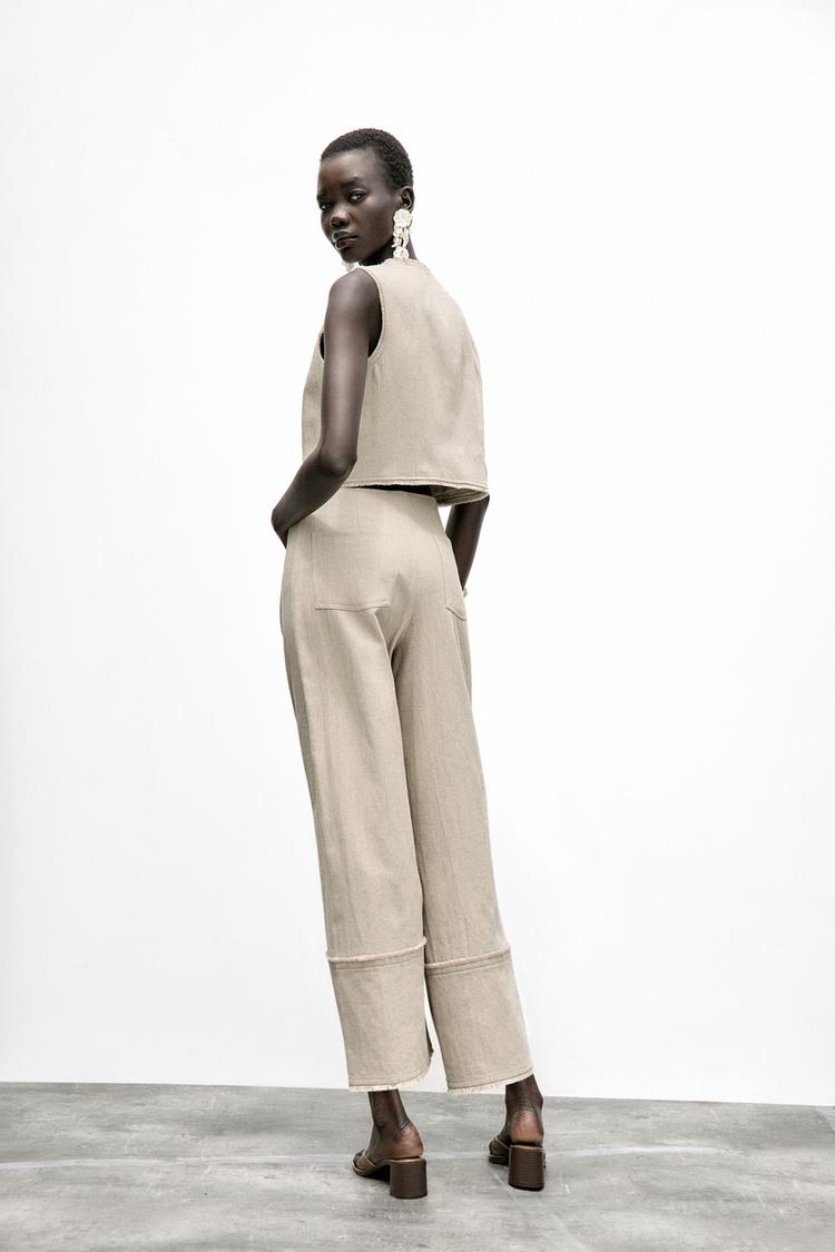 Rustic Frayed Trousers