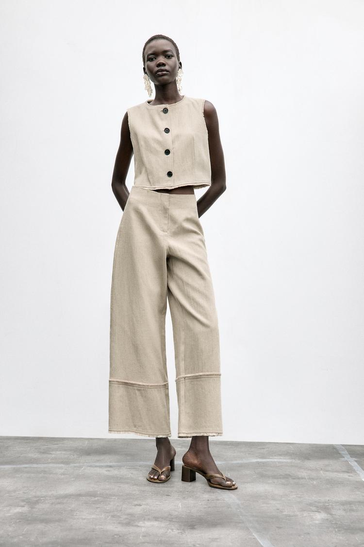 Rustic Frayed Trousers