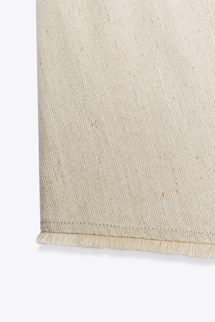 Rustic Frayed Waistcoat with Linen