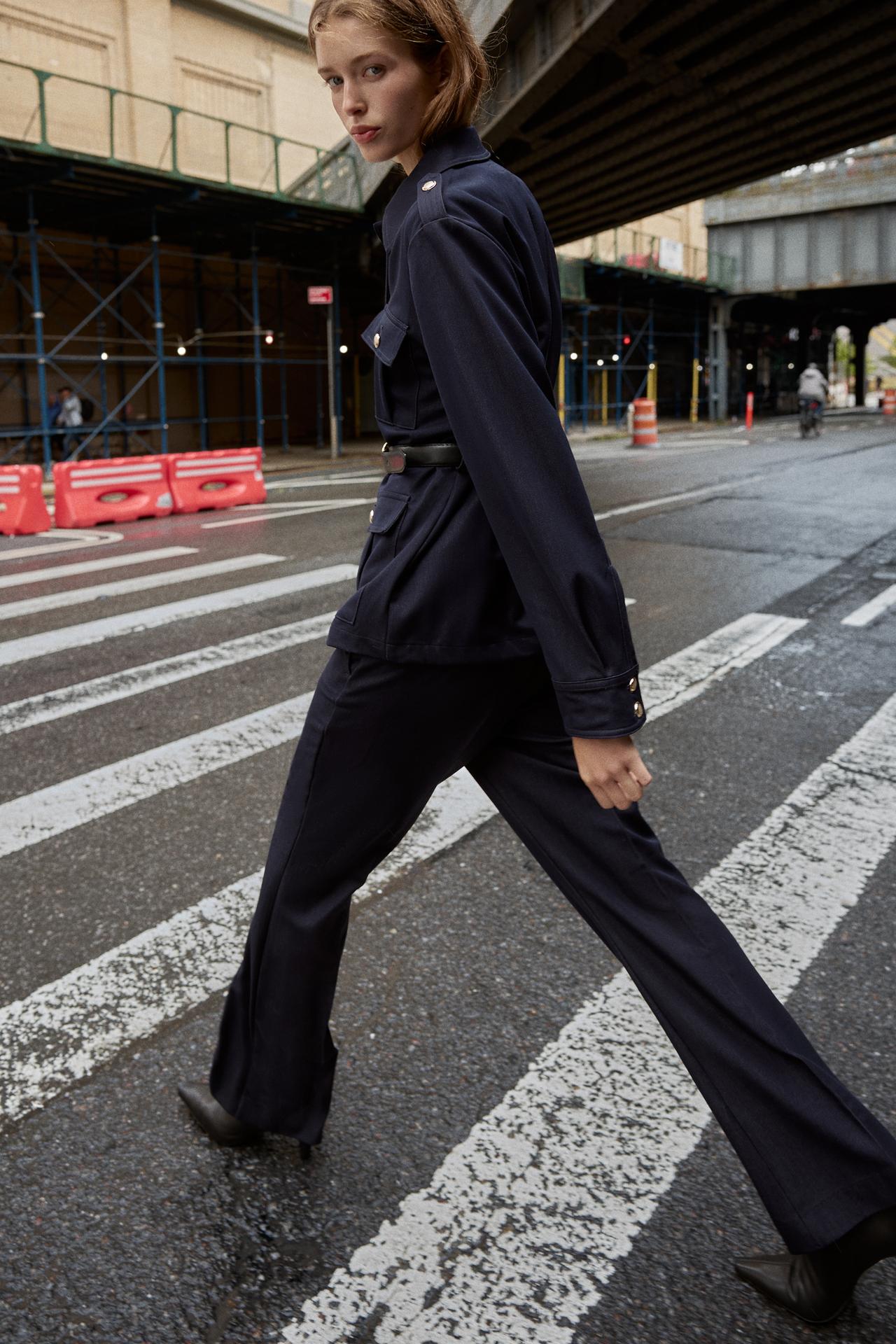 Straight-Leg Trousers