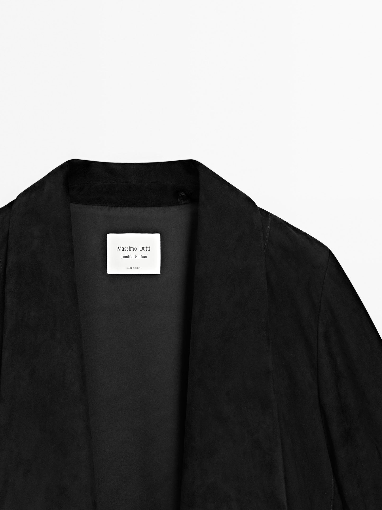 Short suede leather jacket