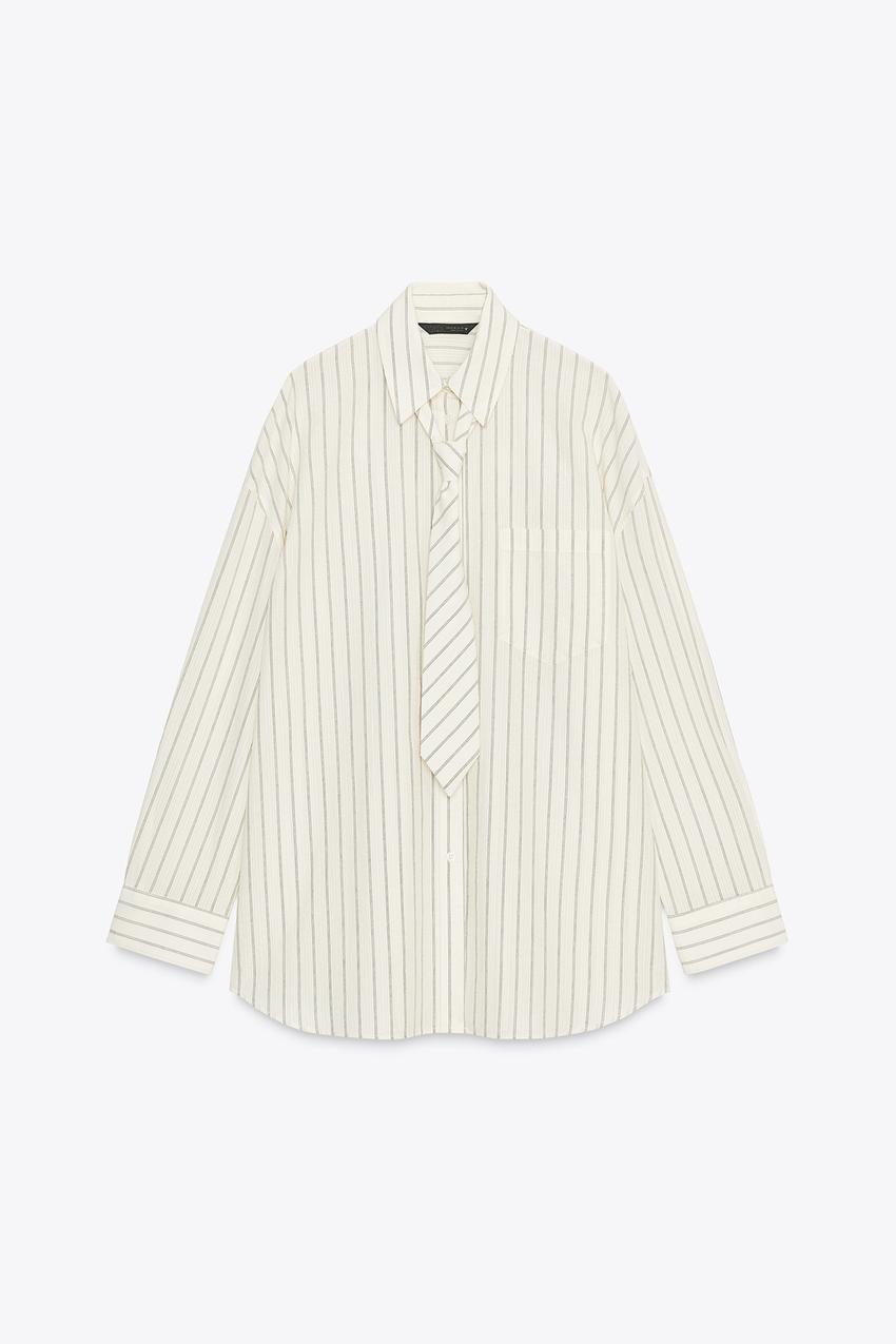 Oversize Shirt with Tie