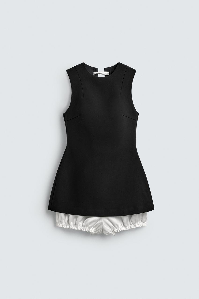 Contrast Poplin Playsuit Harry Lambert for Zara x Disney