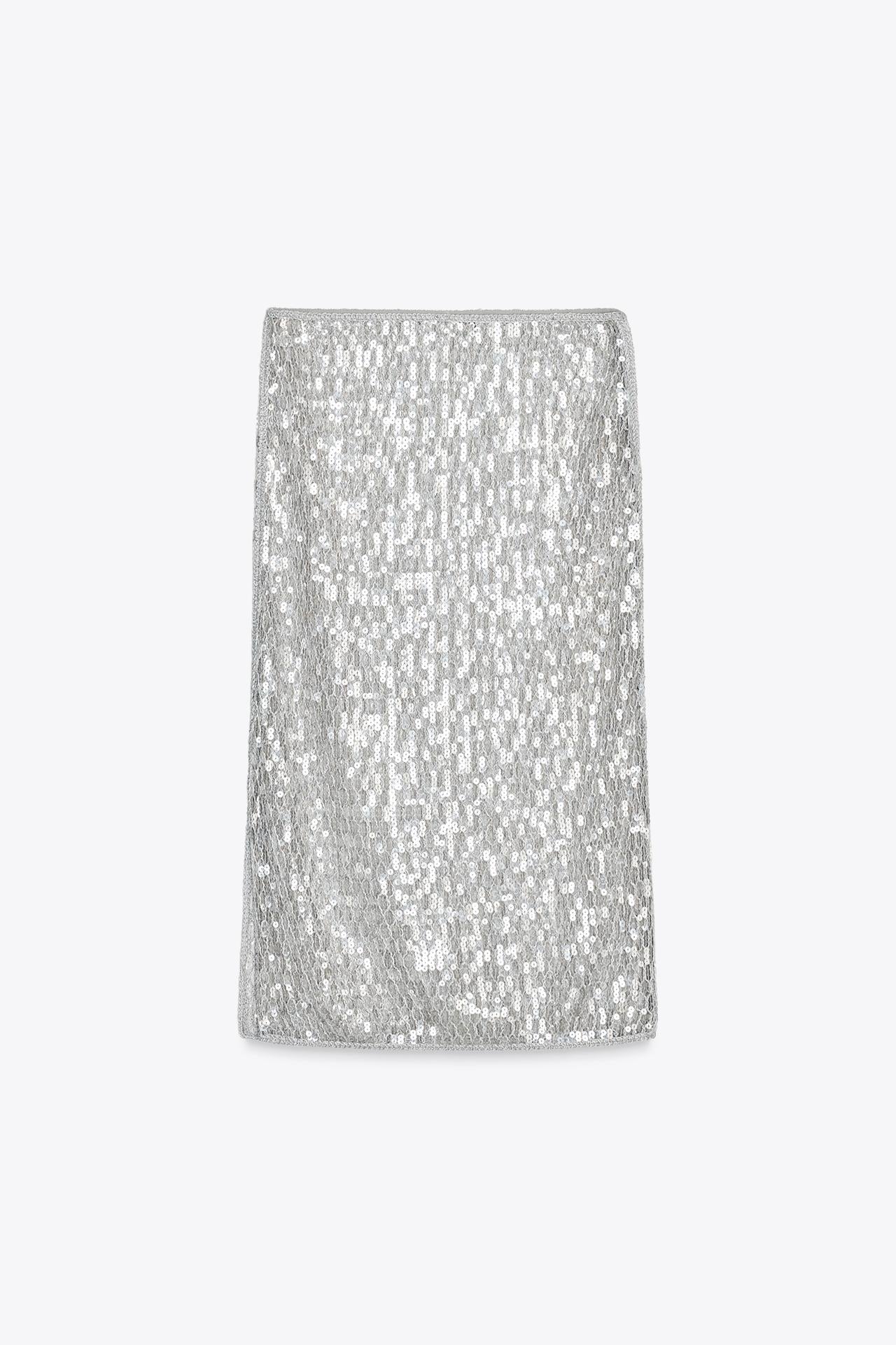 ZW Collection Sequin Midi Skirt