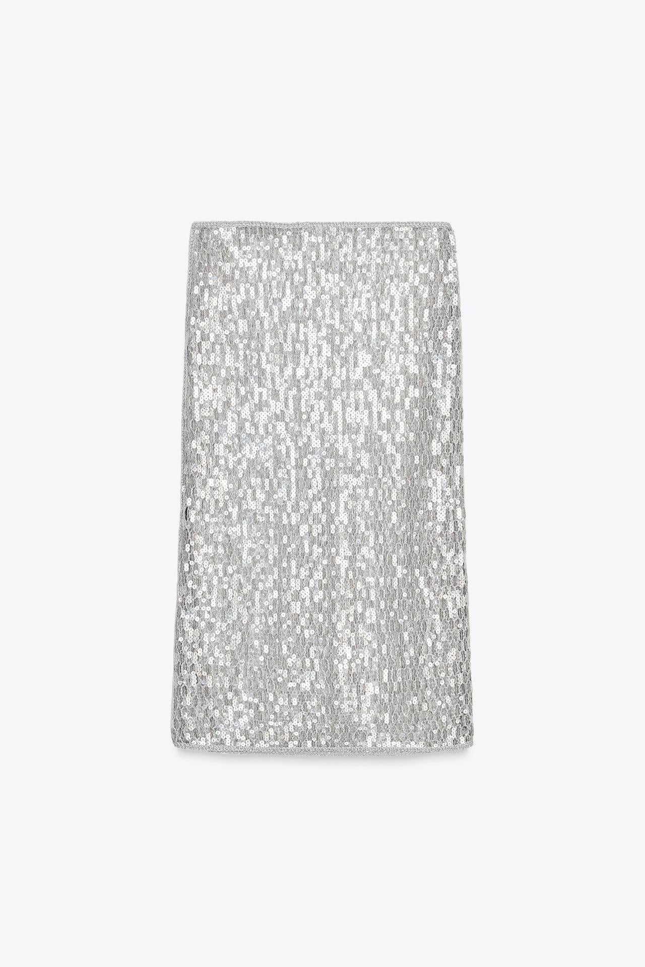 ZW Collection Sequin Midi Skirt