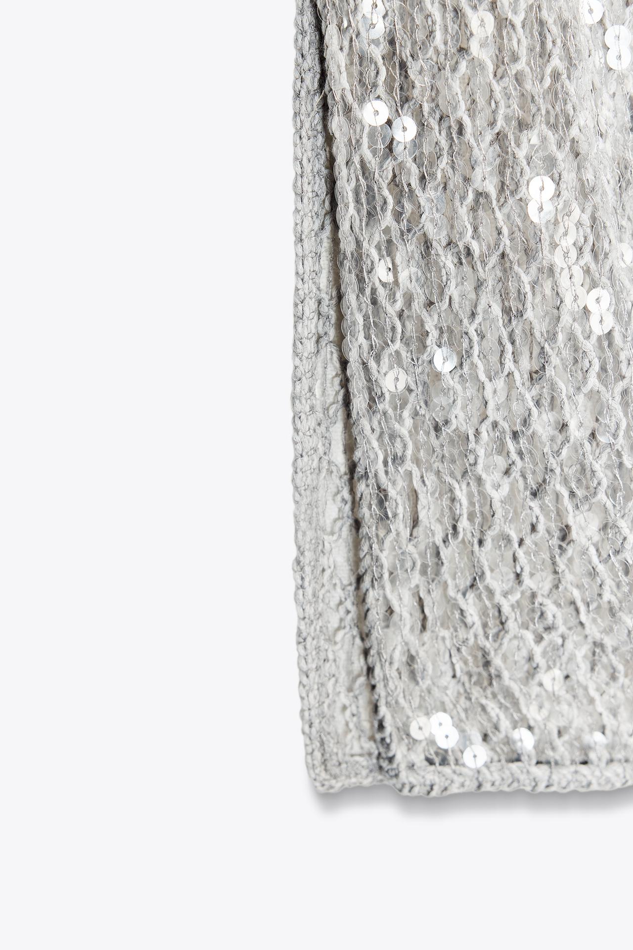ZW Collection Sequin Midi Skirt