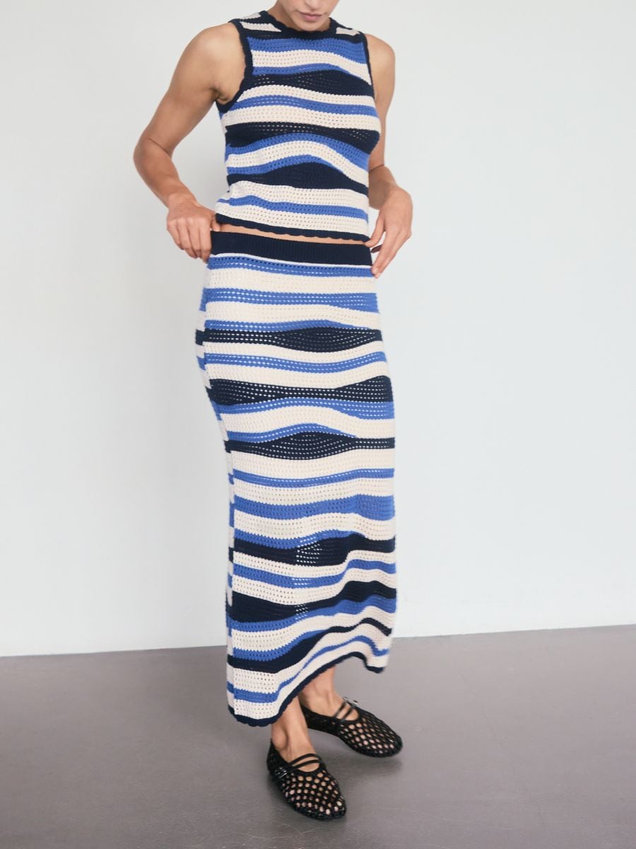 Maxi jersey skirt
