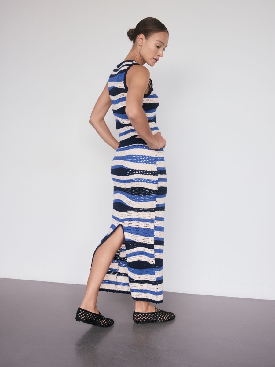 Maxi jersey skirt