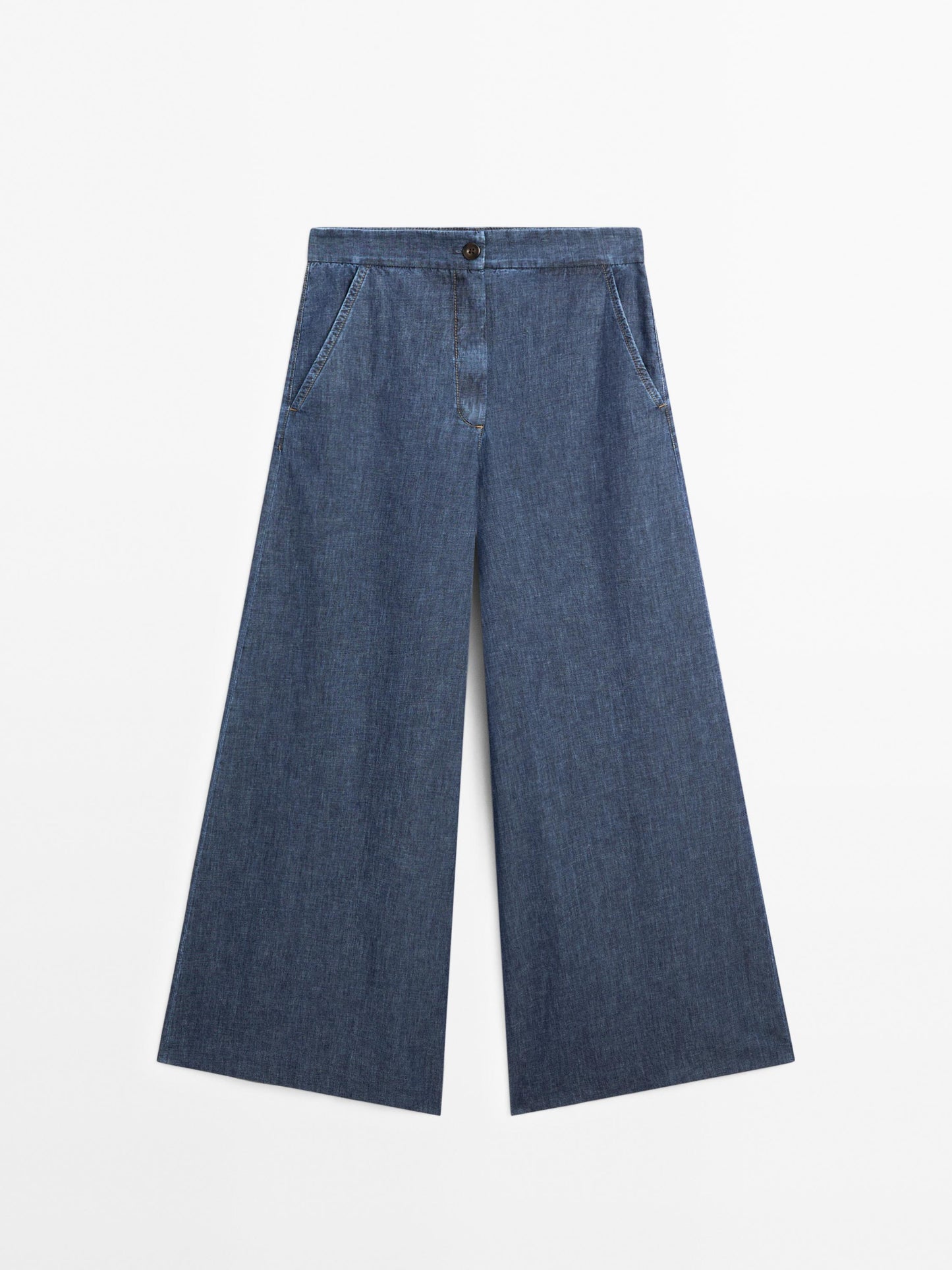 High-waist super wide-leg jeans