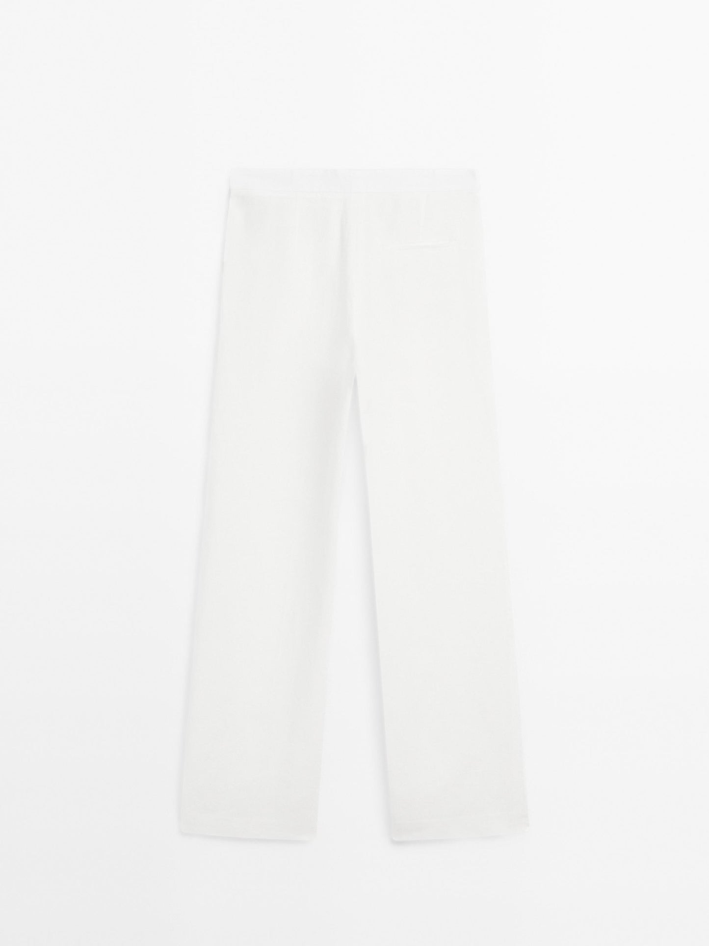 Straight-leg flowing trousers with dart detail