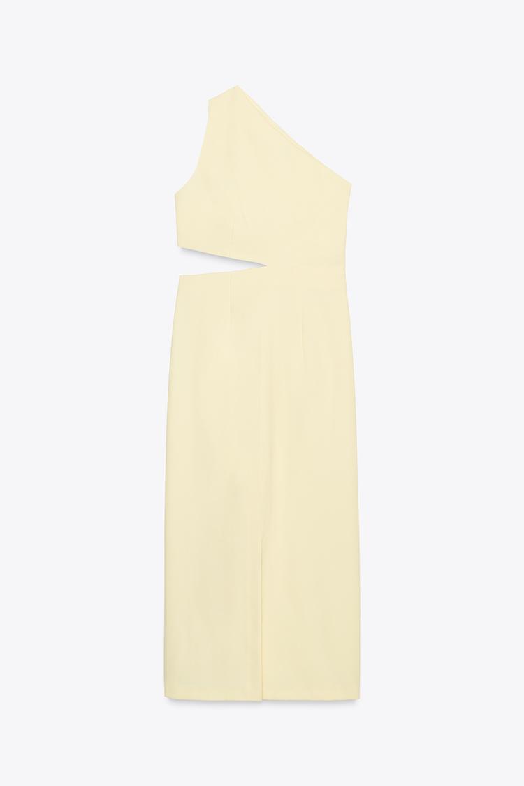 Asymmetric Cut-Out Midi Dress