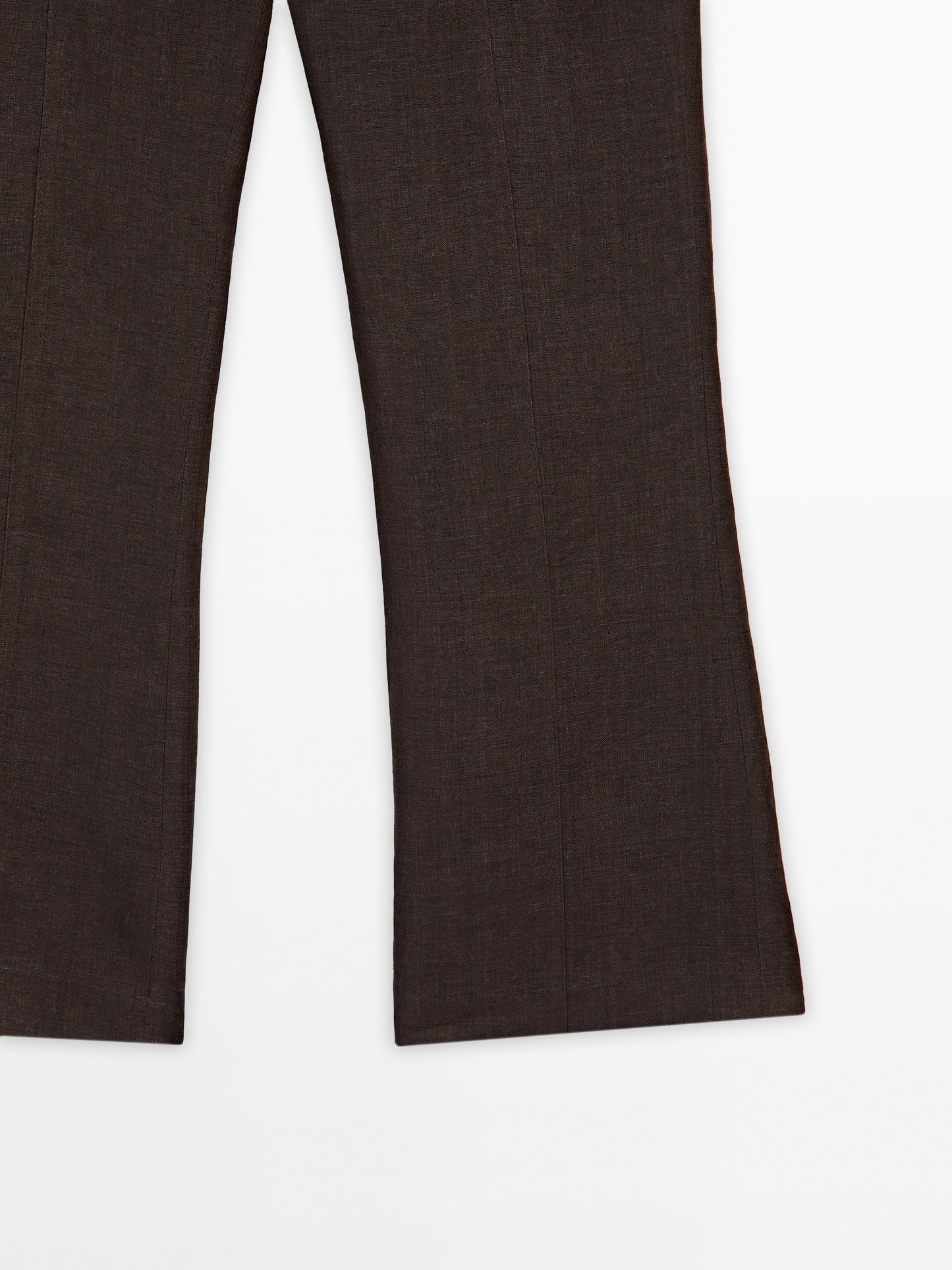 Flare fit trousers 100% linen