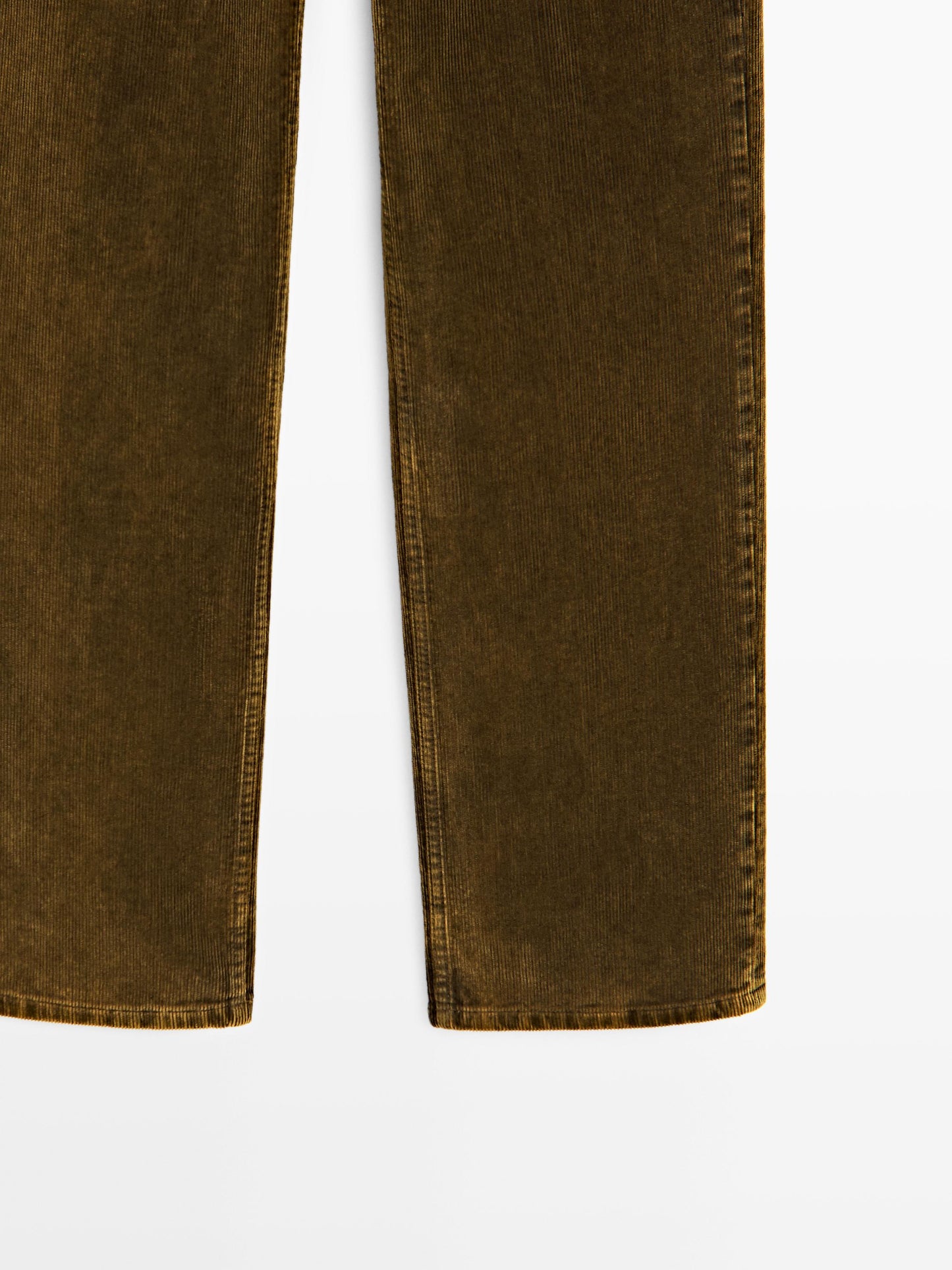 Straight-leg sulphur dye corduroy trousers · Black, Mustard Yellow · Dressy | Massimo Dutti