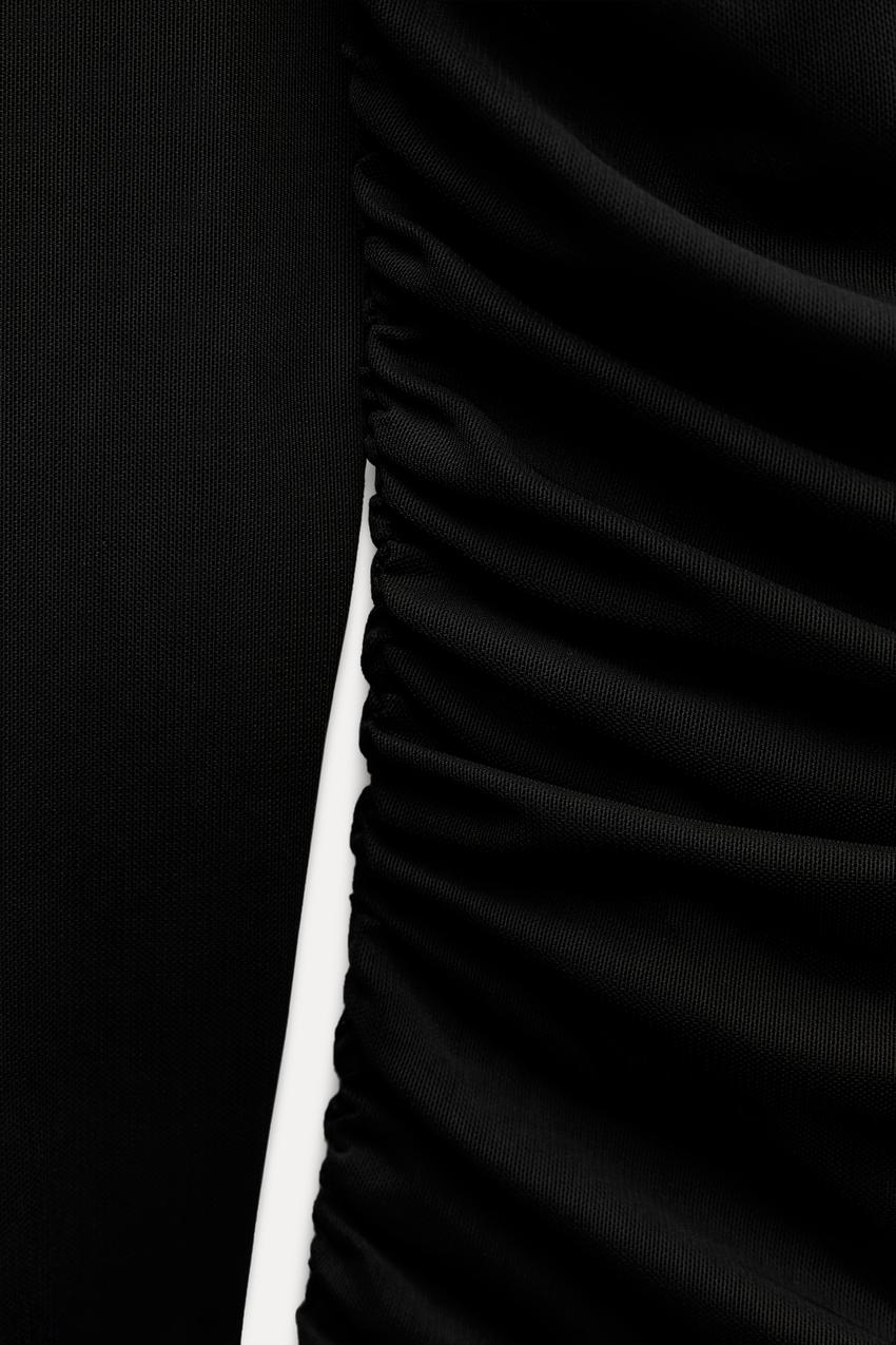 Draped midi dress