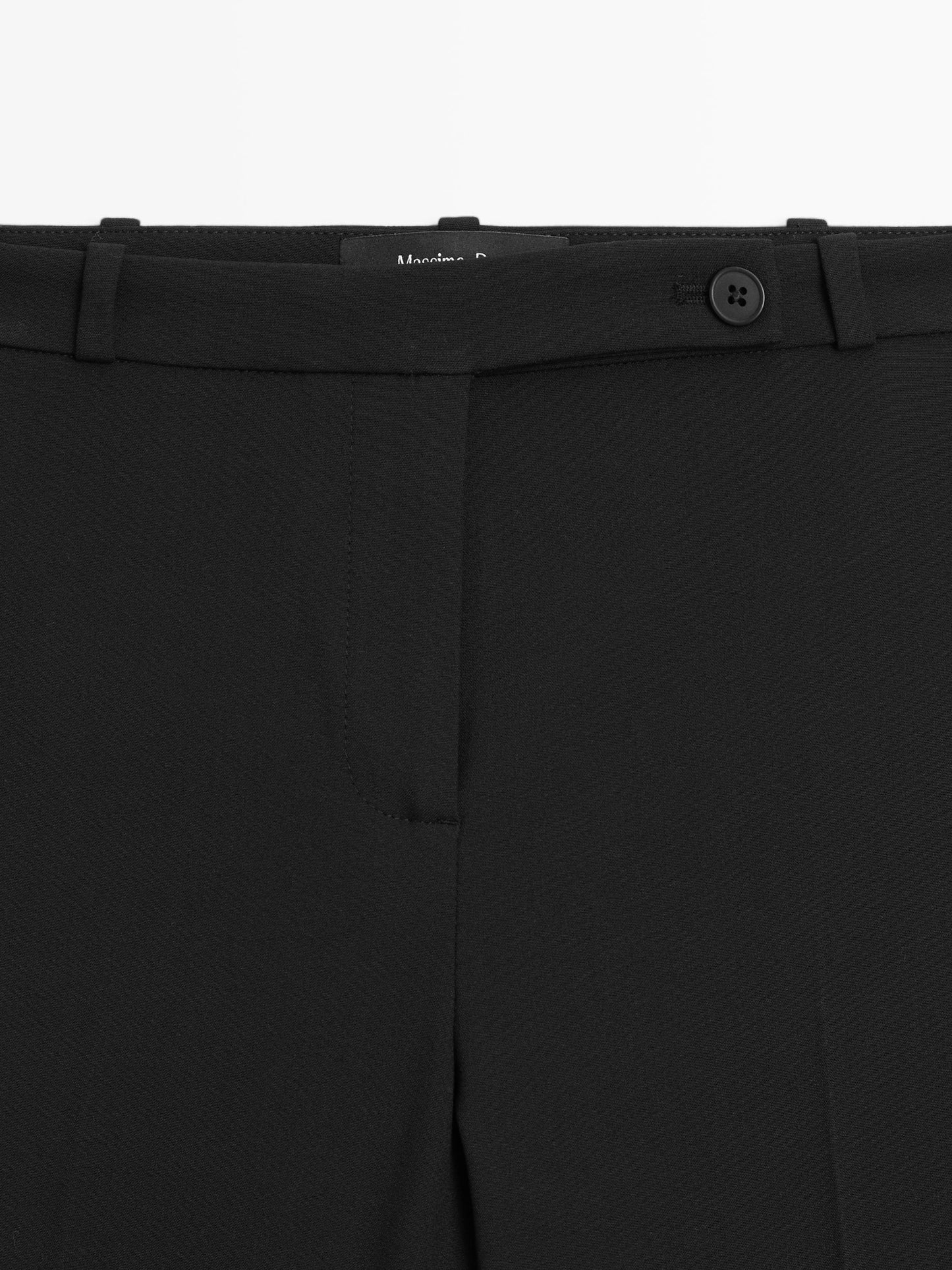 Darted trousers with elasticated hems