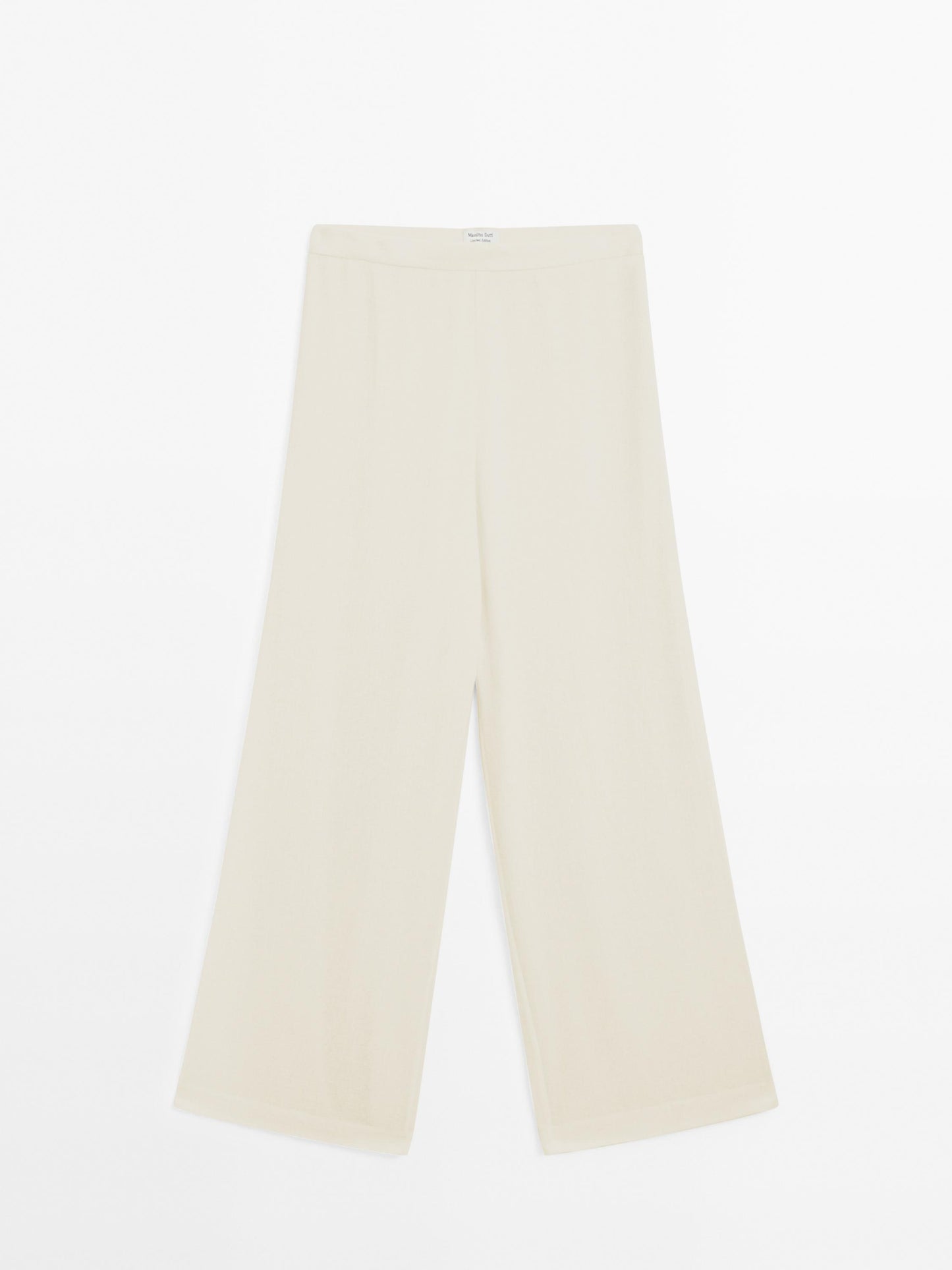 Wool blend garza textured trousers