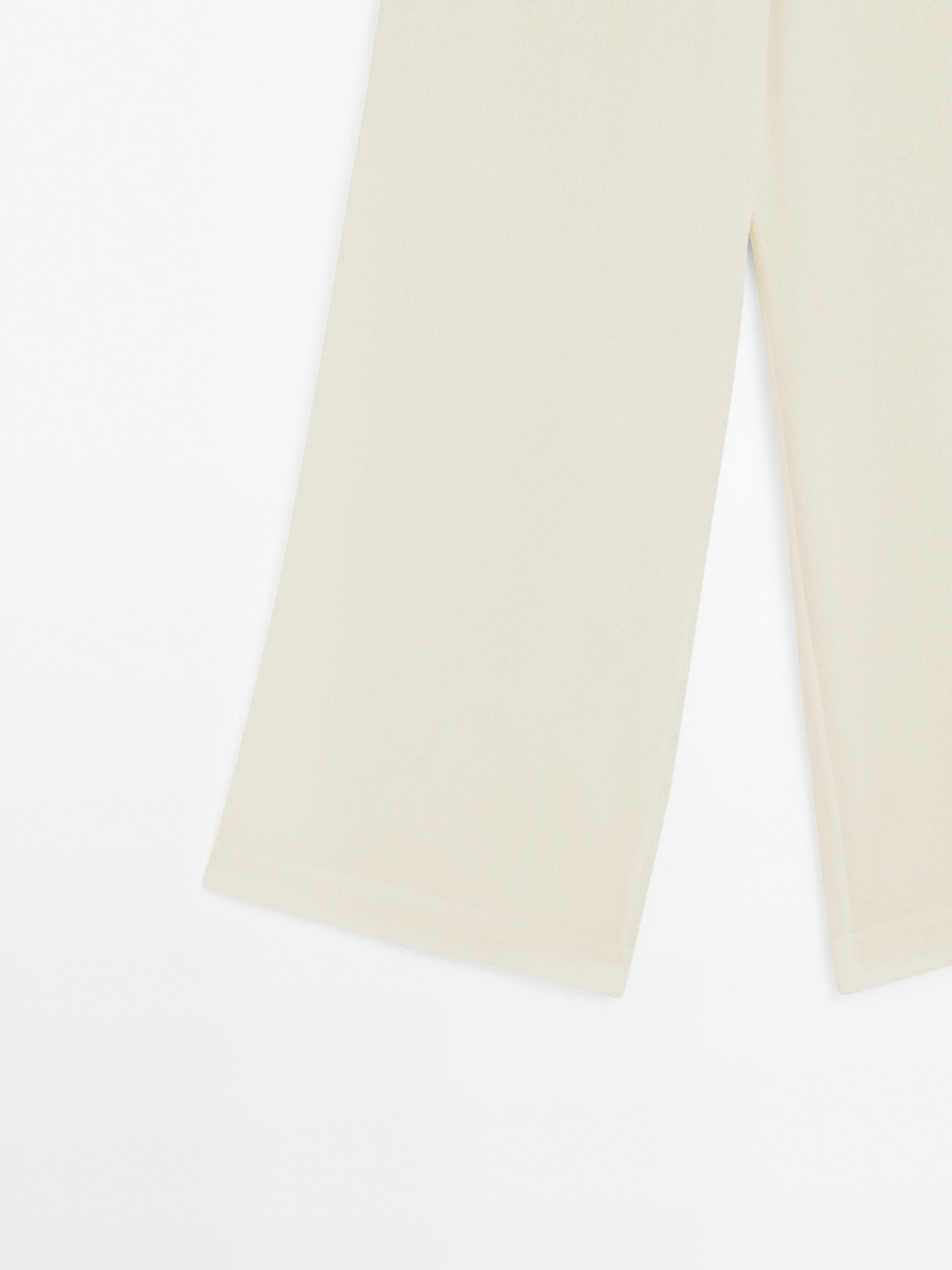 Wool blend garza textured trousers
