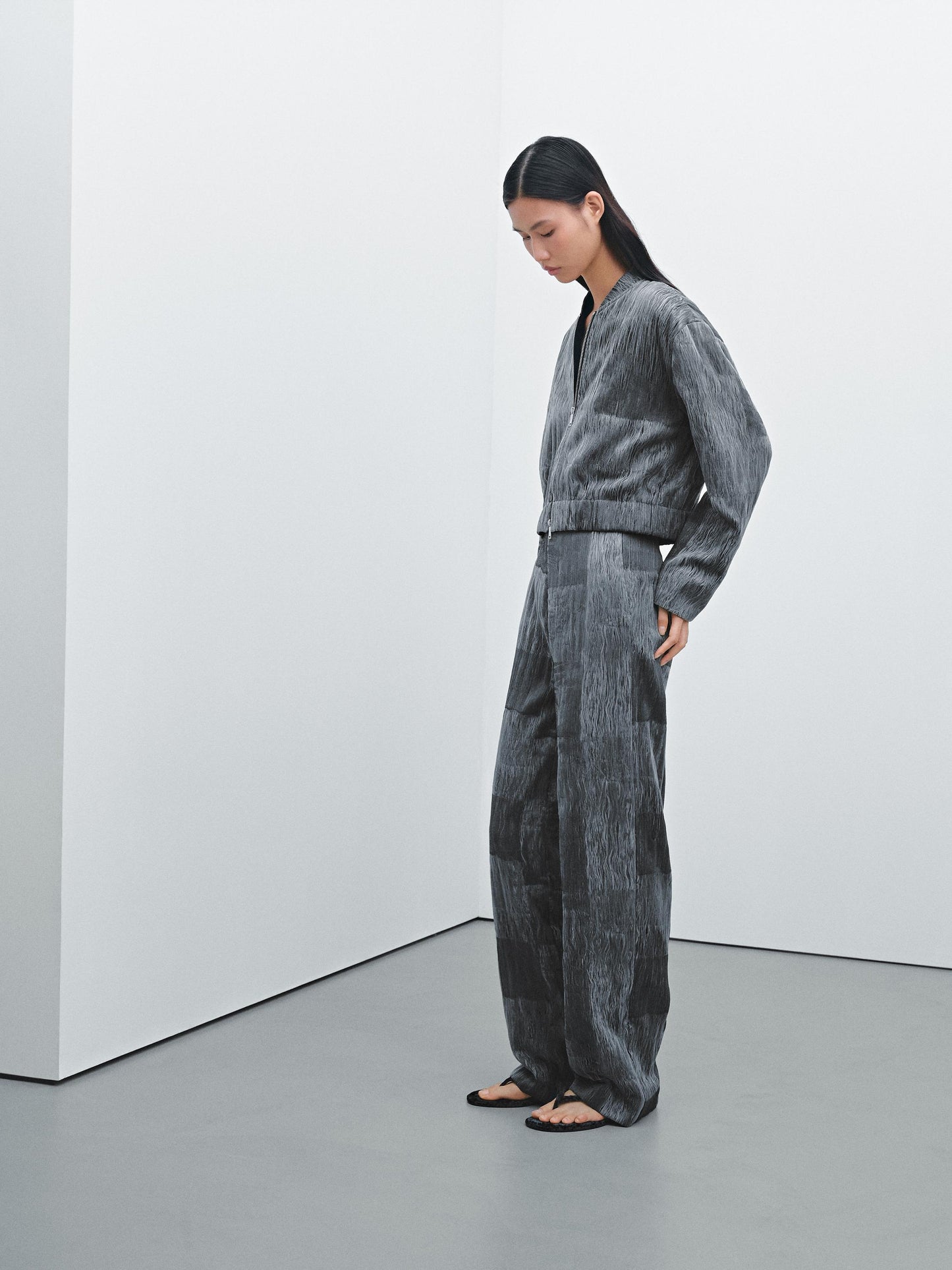 Jacquard trousers co-ord