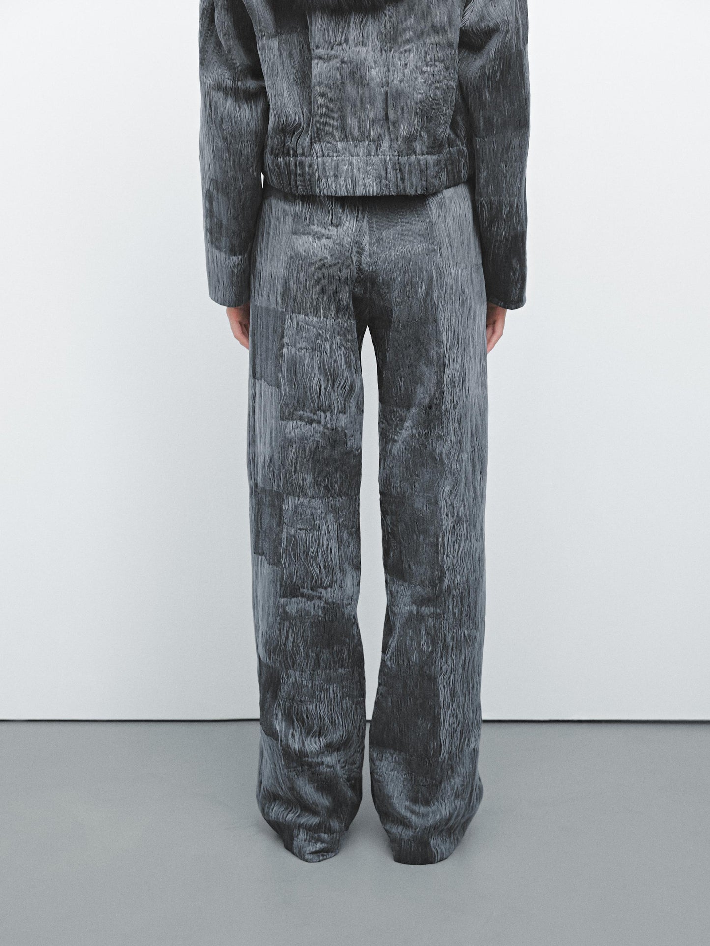 Jacquard trousers co-ord