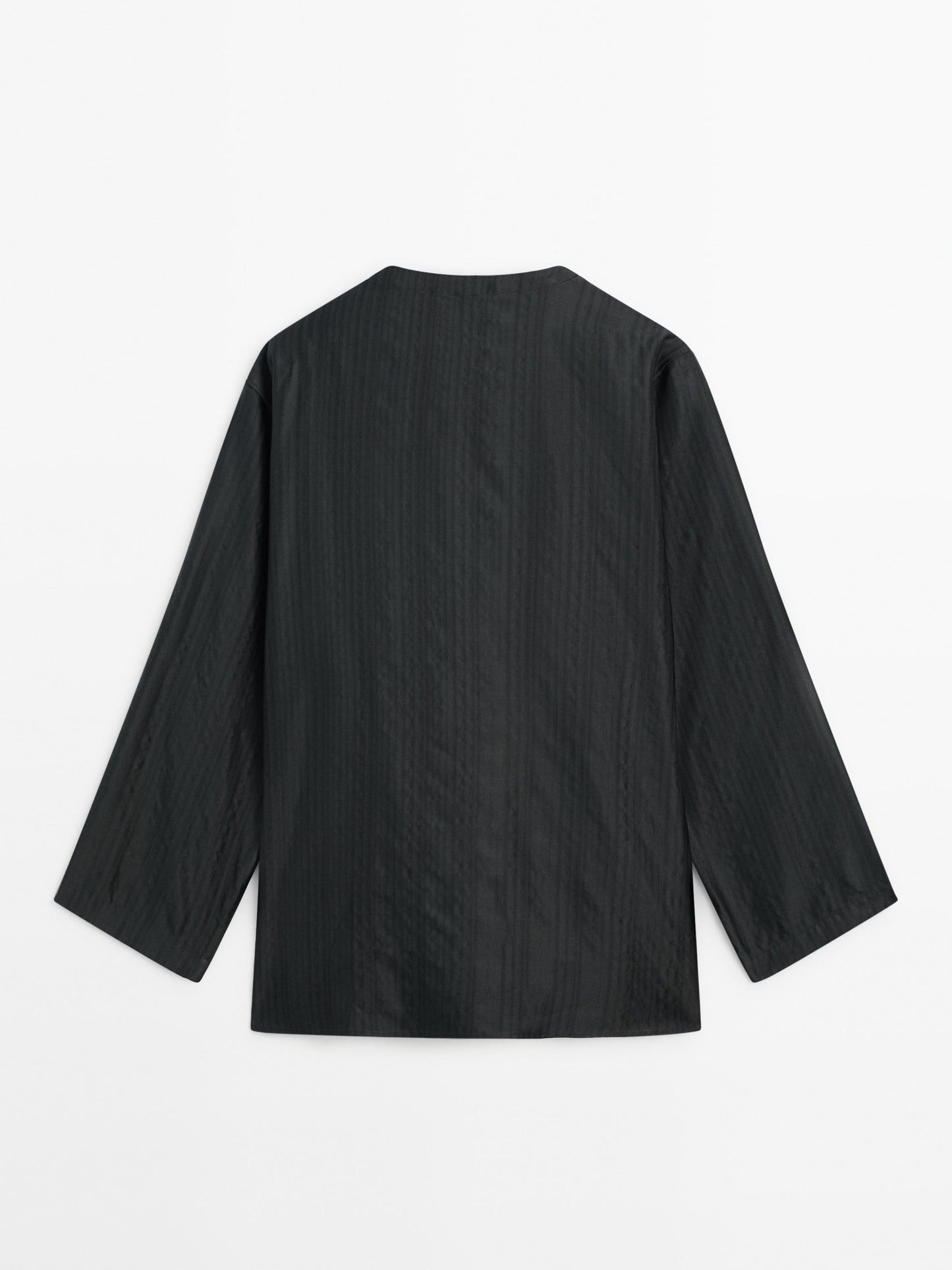 Creased-effect overshirt