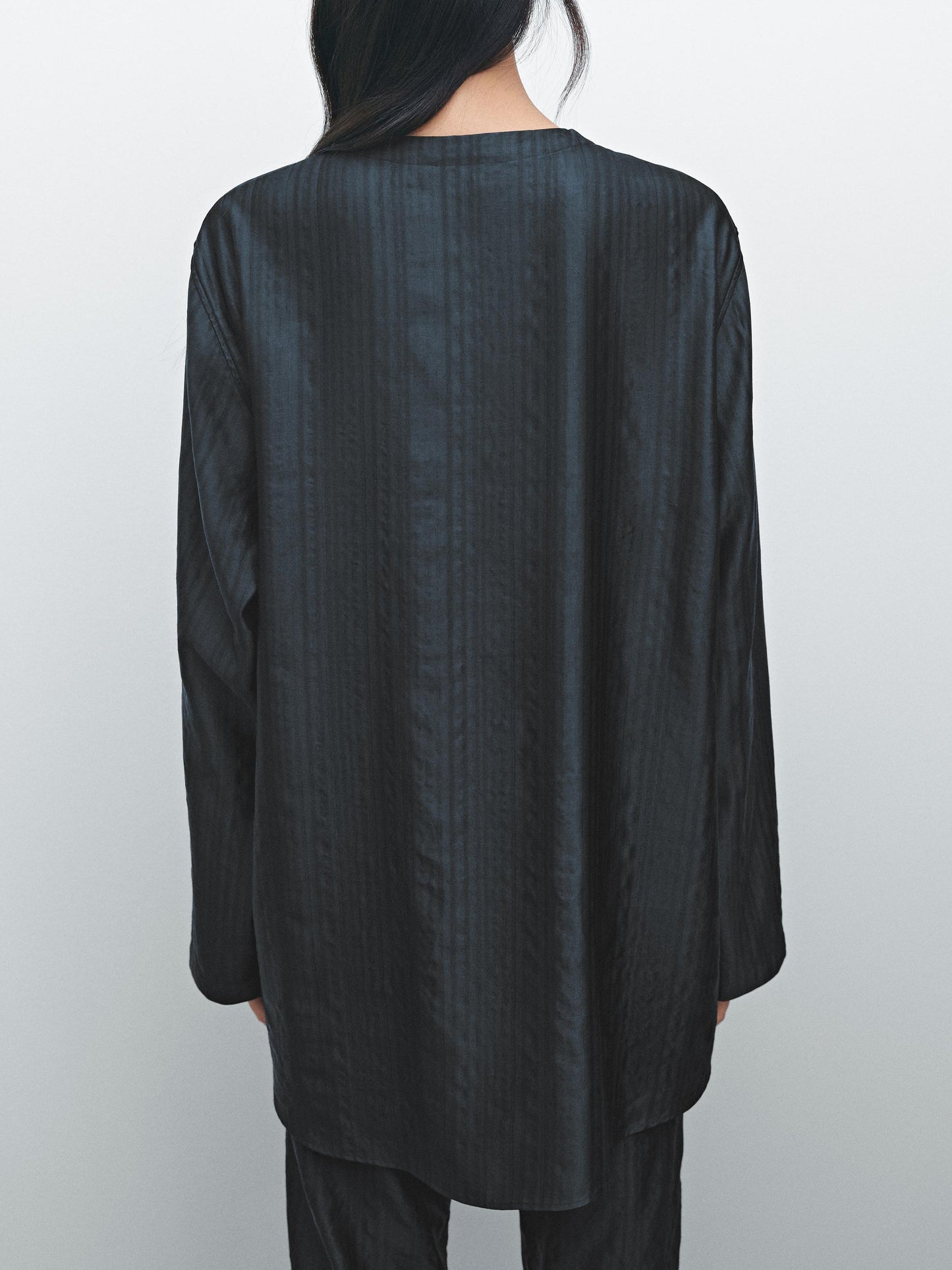 Creased-effect overshirt