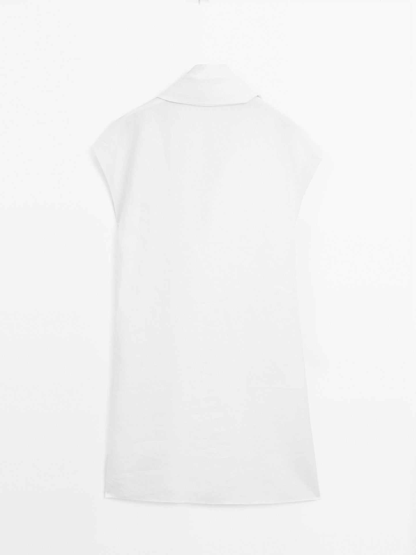 Linen tunic shirt with scarf detail