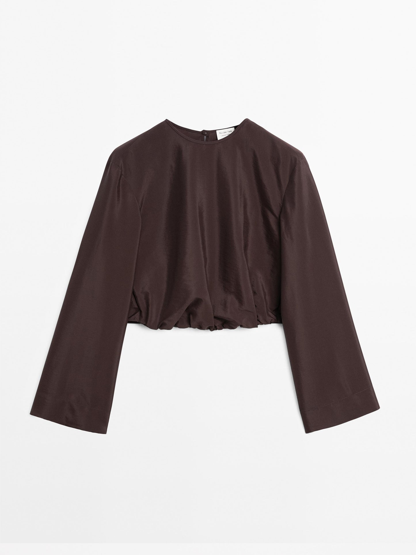 Satin shirt with vent detail