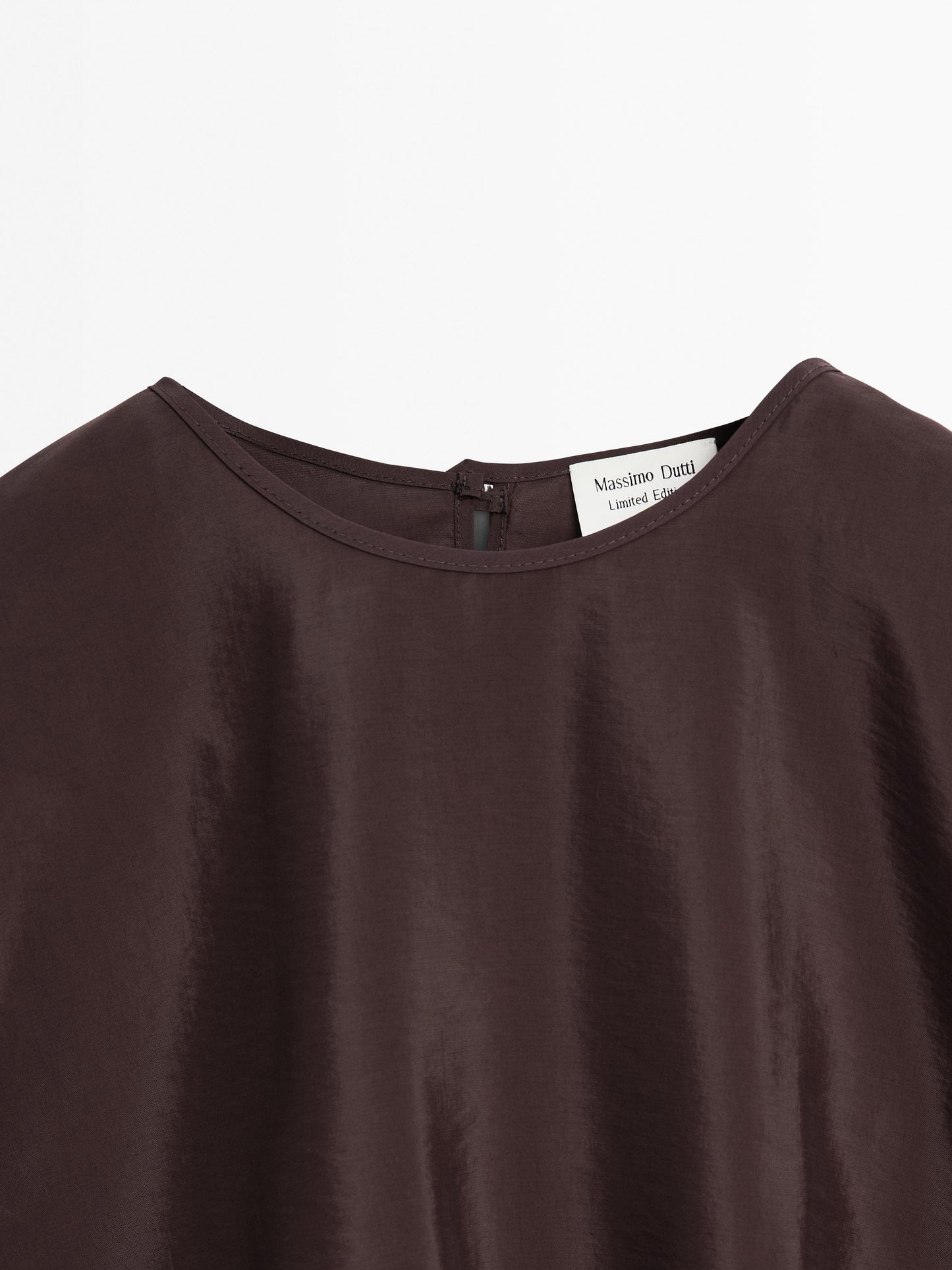 Satin shirt with vent detail