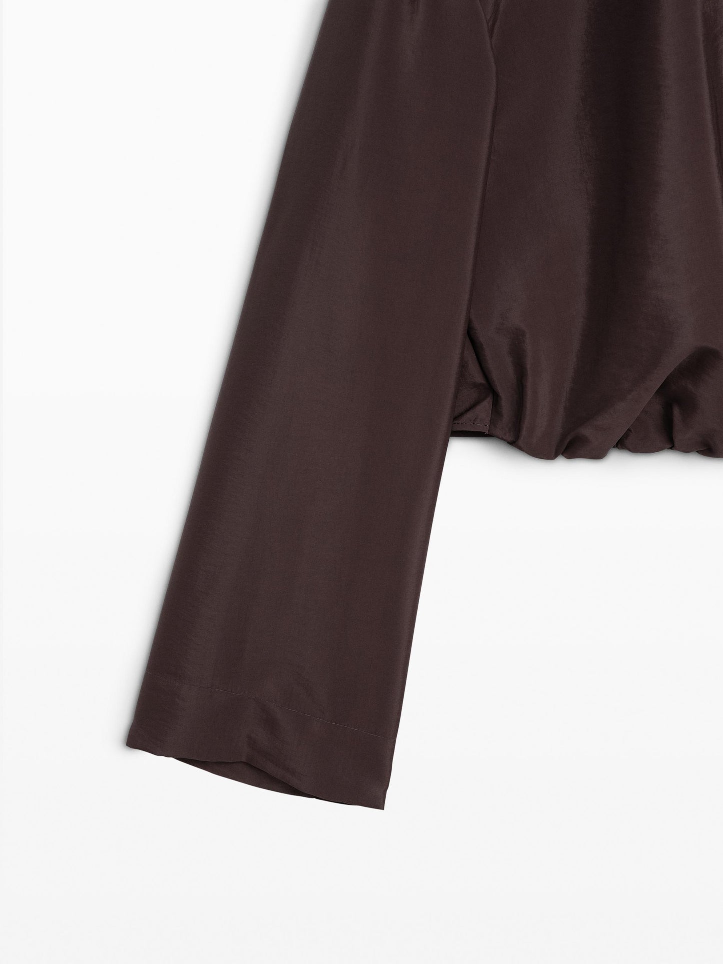 Satin shirt with vent detail