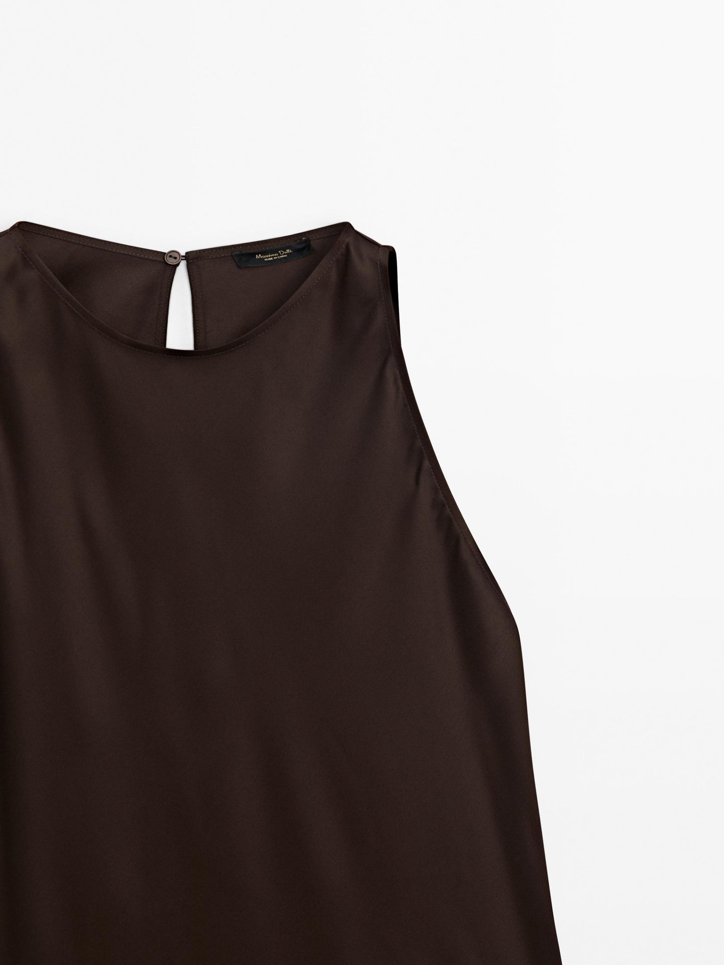 Asymmetric satin top