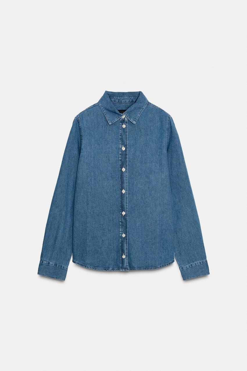 Zw Collection Slim Denim Shirt
