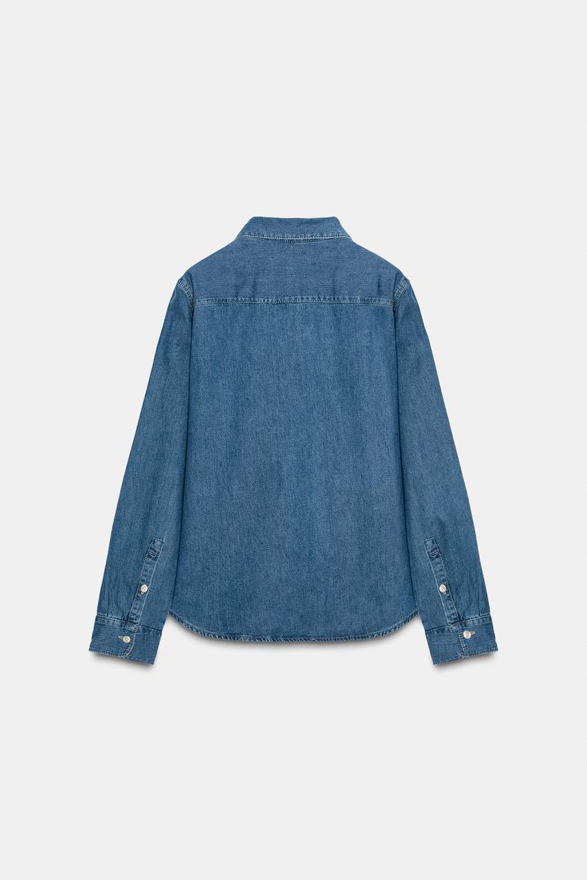 Zw Collection Slim Denim Shirt