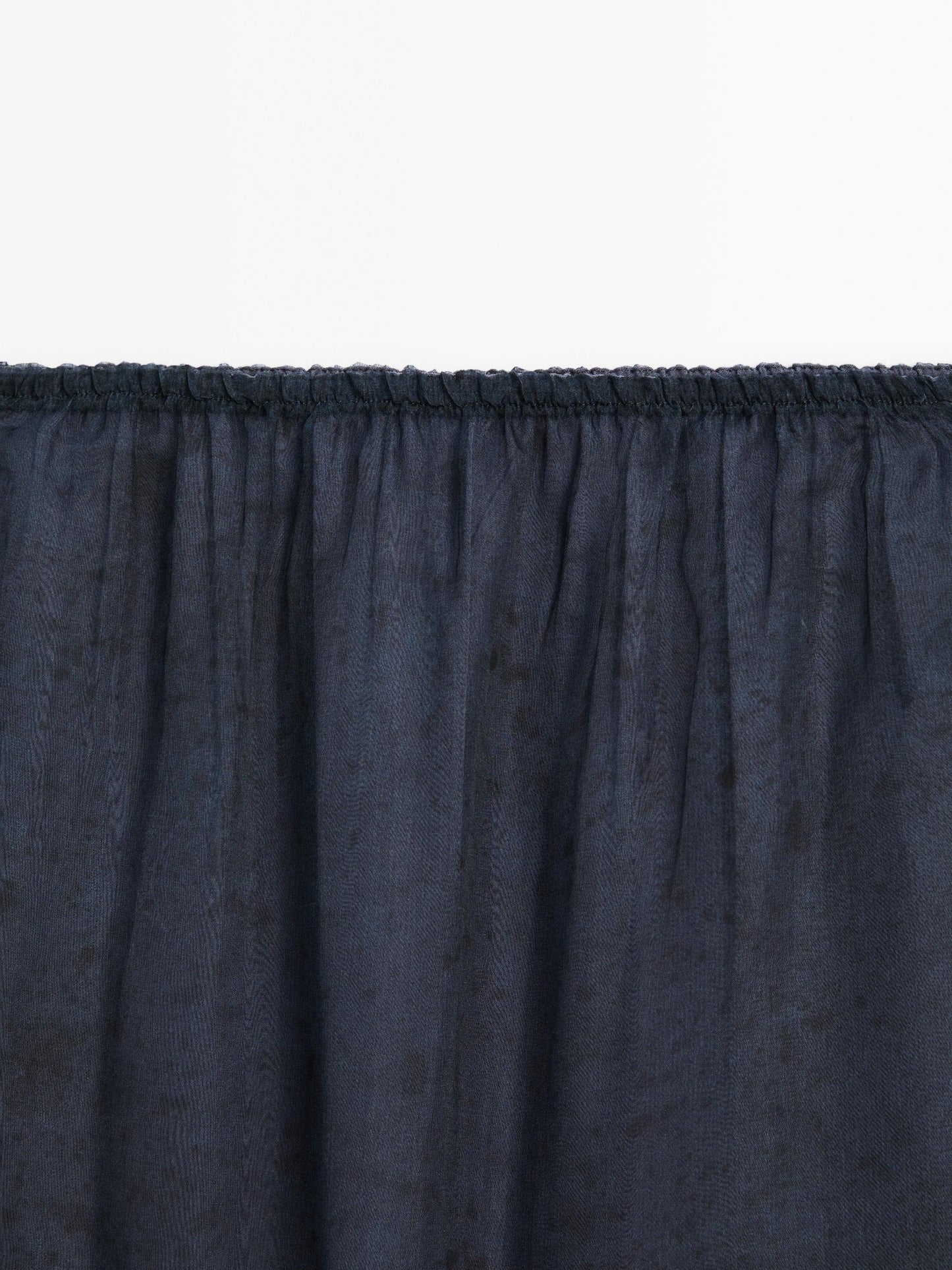 100% mulberry silk organza midi skirt